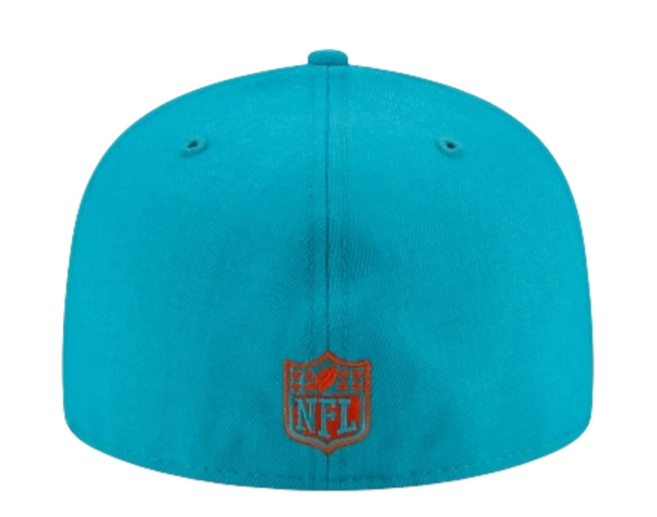 New Era x Just Don 59Fifty Men Miami Dolphins Fitted Hat Aqua 6