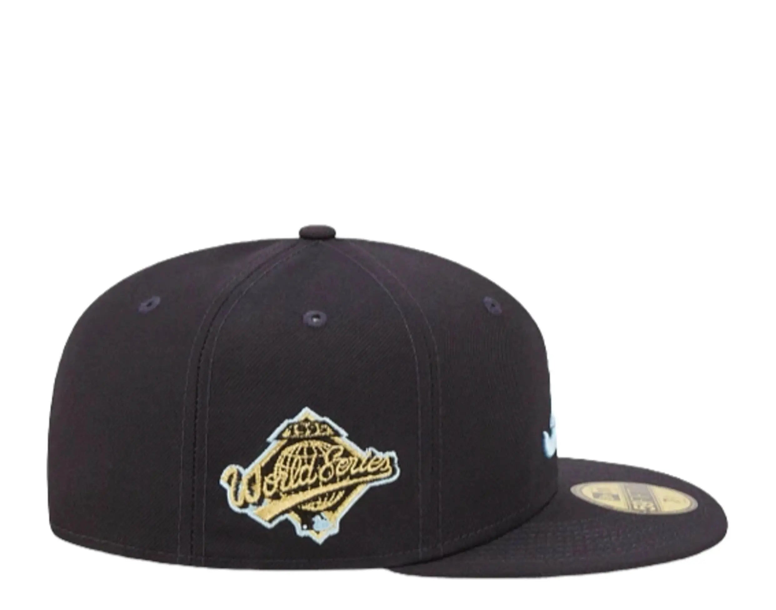New Era Cloud Under 59Fifty Atlanta Braves Men Fitted Hat Navy 4