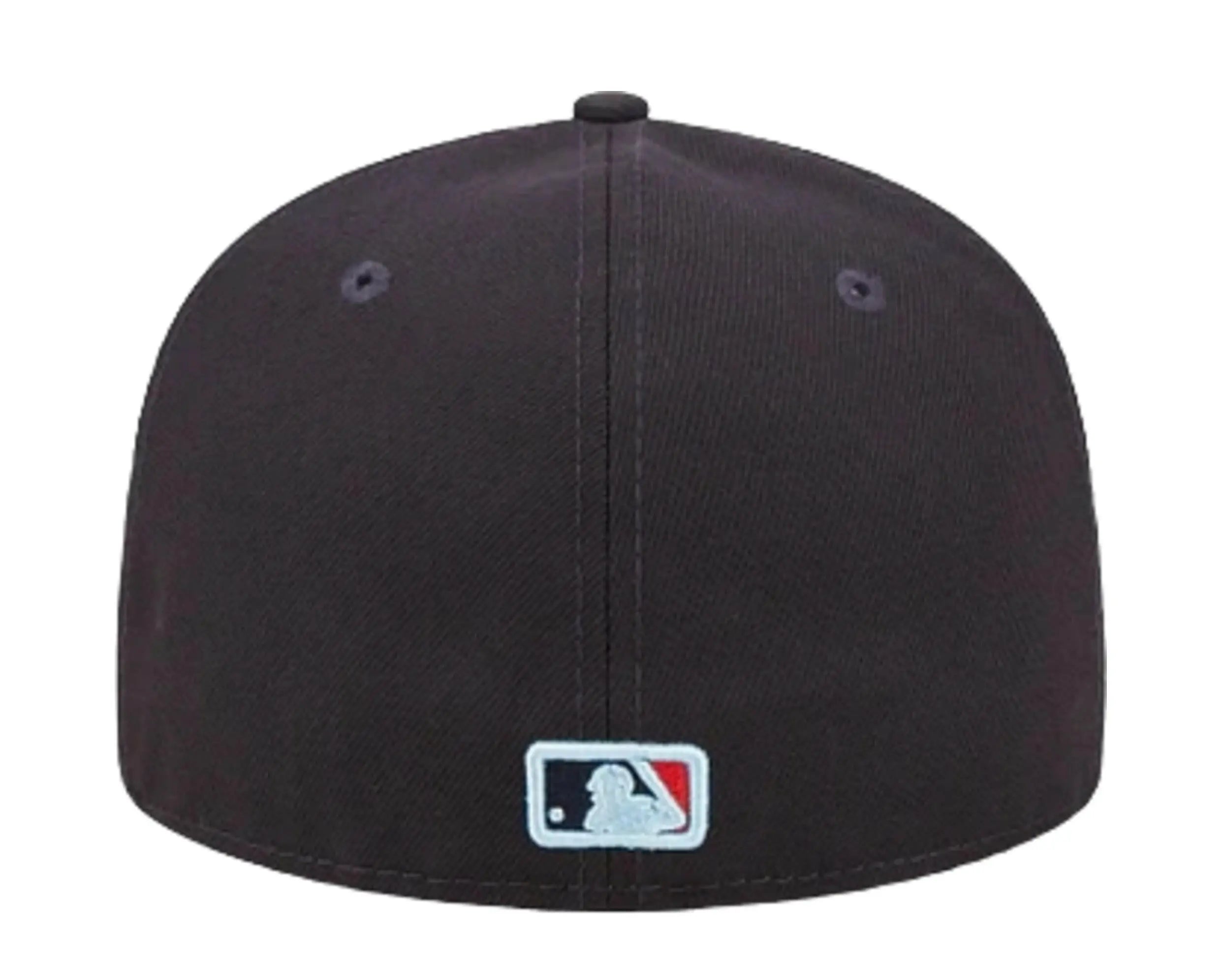 New Era Cloud Under 59Fifty Atlanta Braves Men Fitted Hat Navy 5