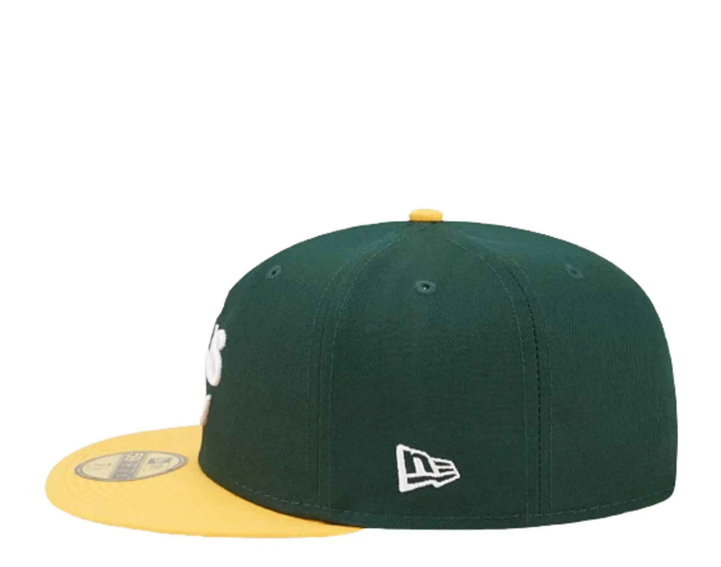 New Era 59Fifty MLB Oakland Athletics Comic Cloud Fitted Hat Green/Yellow 7