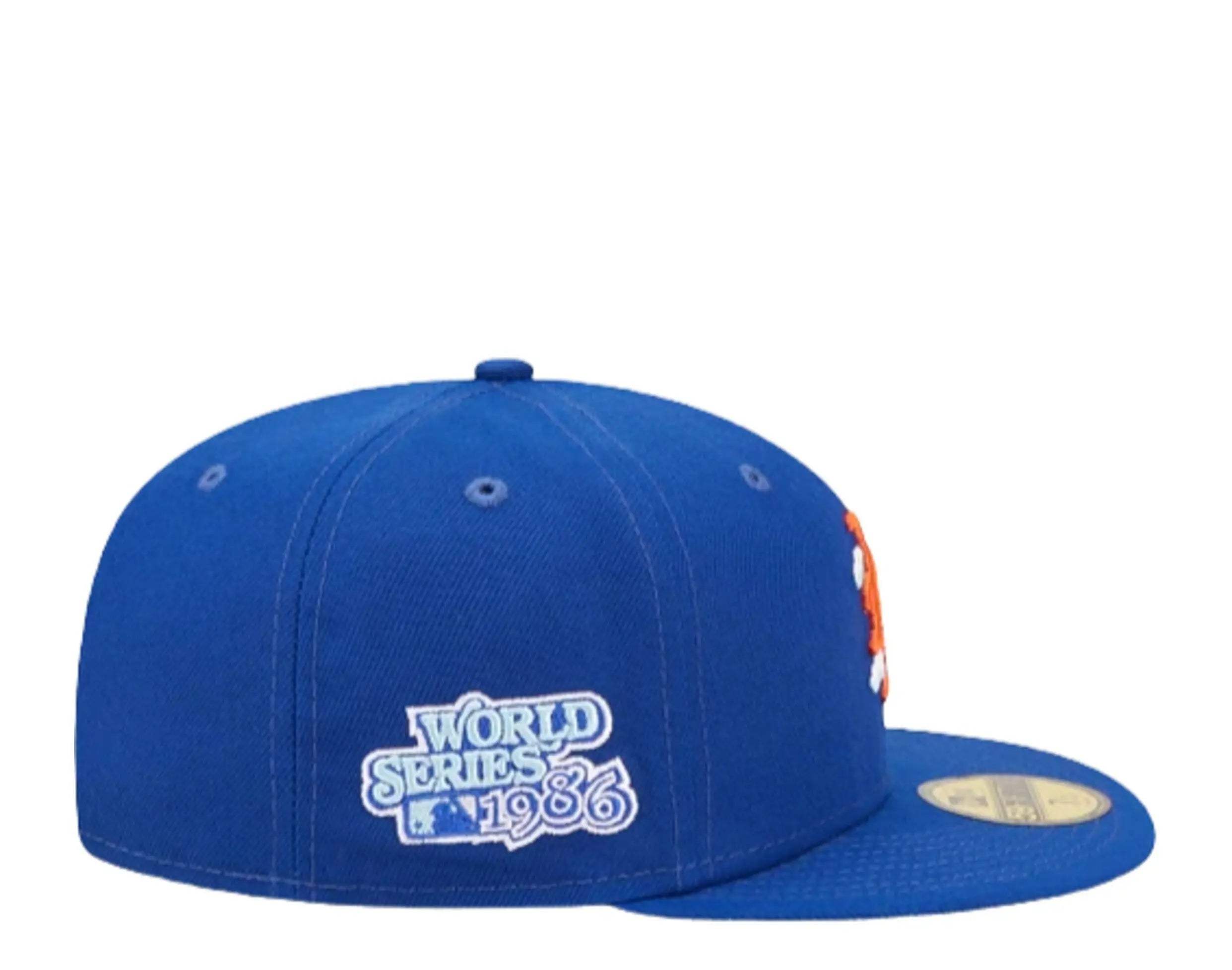 New Era 59Fifty MLB New York Mets Comic Cloud Fitted Hat Blue 4