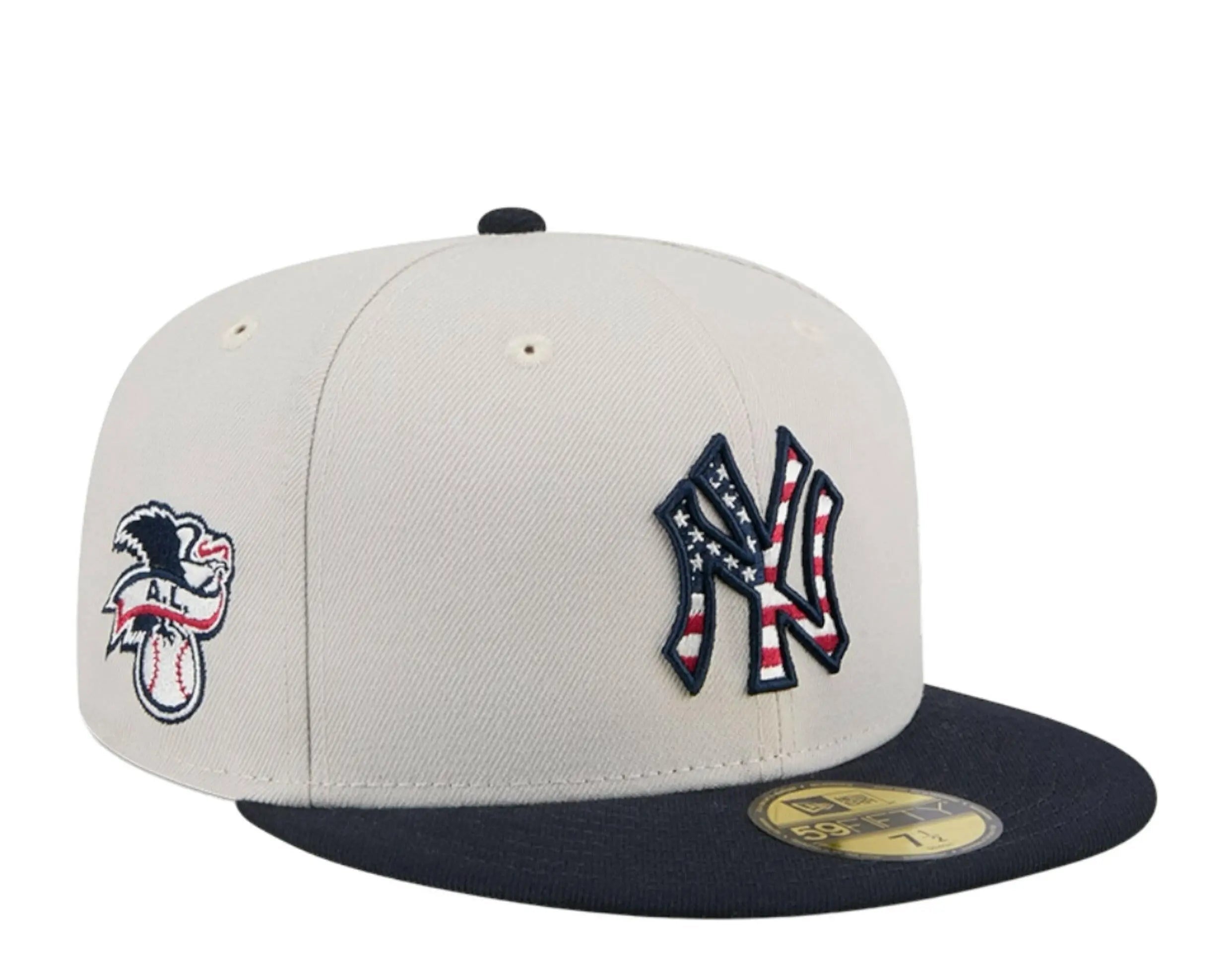 New Era 59Fifty MLB New York Yankees Independence Day 2024 Fitted Hat Gray/Navy 1