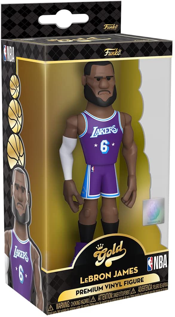 Funko NBA: Los Angeles Lakers - Lebron James (City) 5" Gold Figure (with Chase) 1