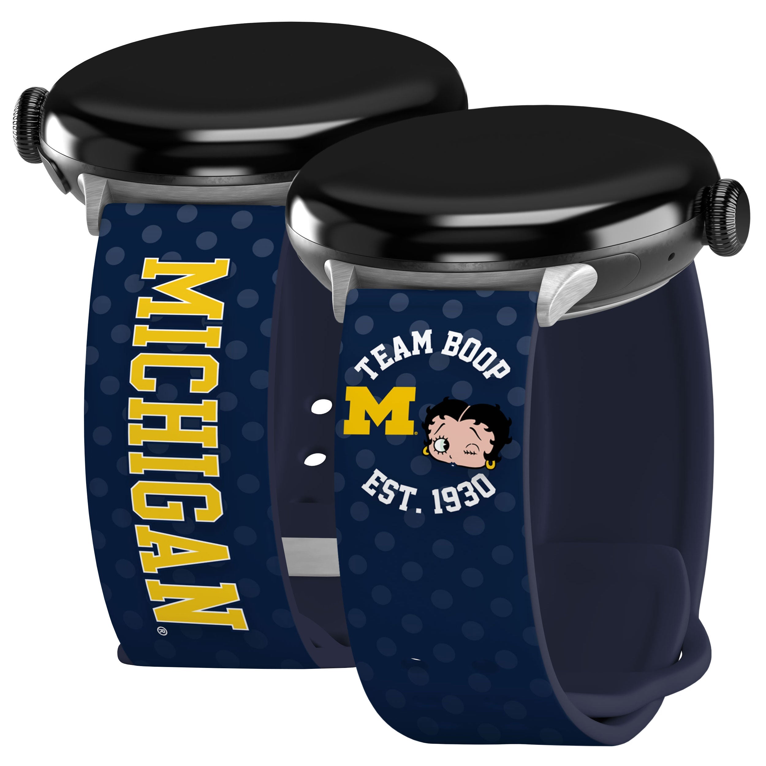 Michigan Wolverines X Betty Boop HD Google Pixel Watch Band 1