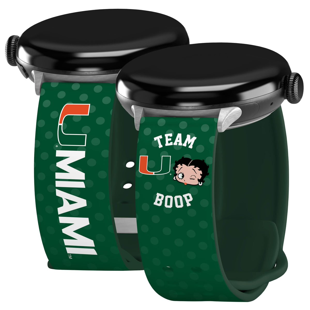 Miami Hurricanes X Betty Boop HD Google Pixel Watch Band | Affinity Bands 1