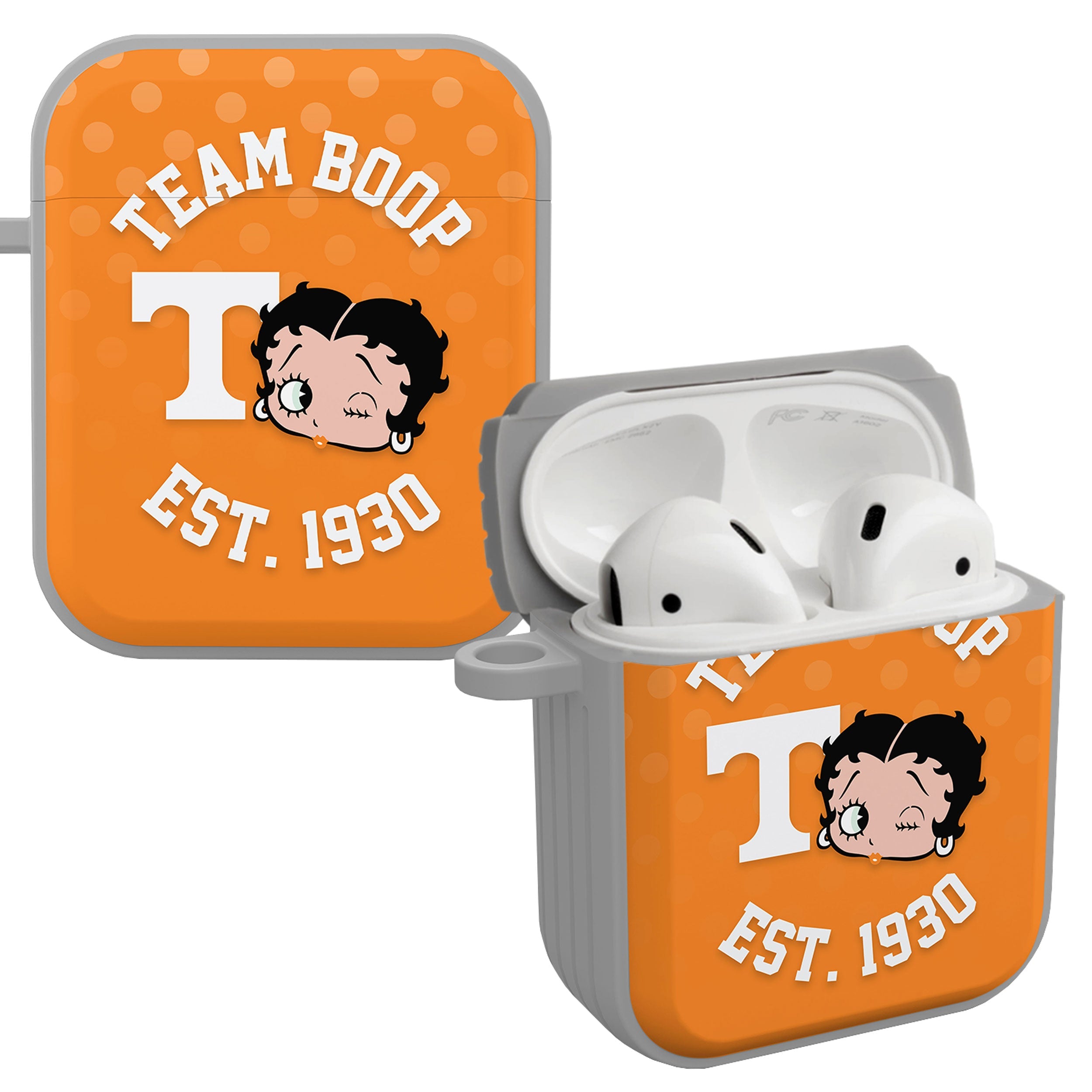 Tennessee Volunteers X Betty Boop HDX Apple AirPods Gen 1 & 2 Case Cover 1
