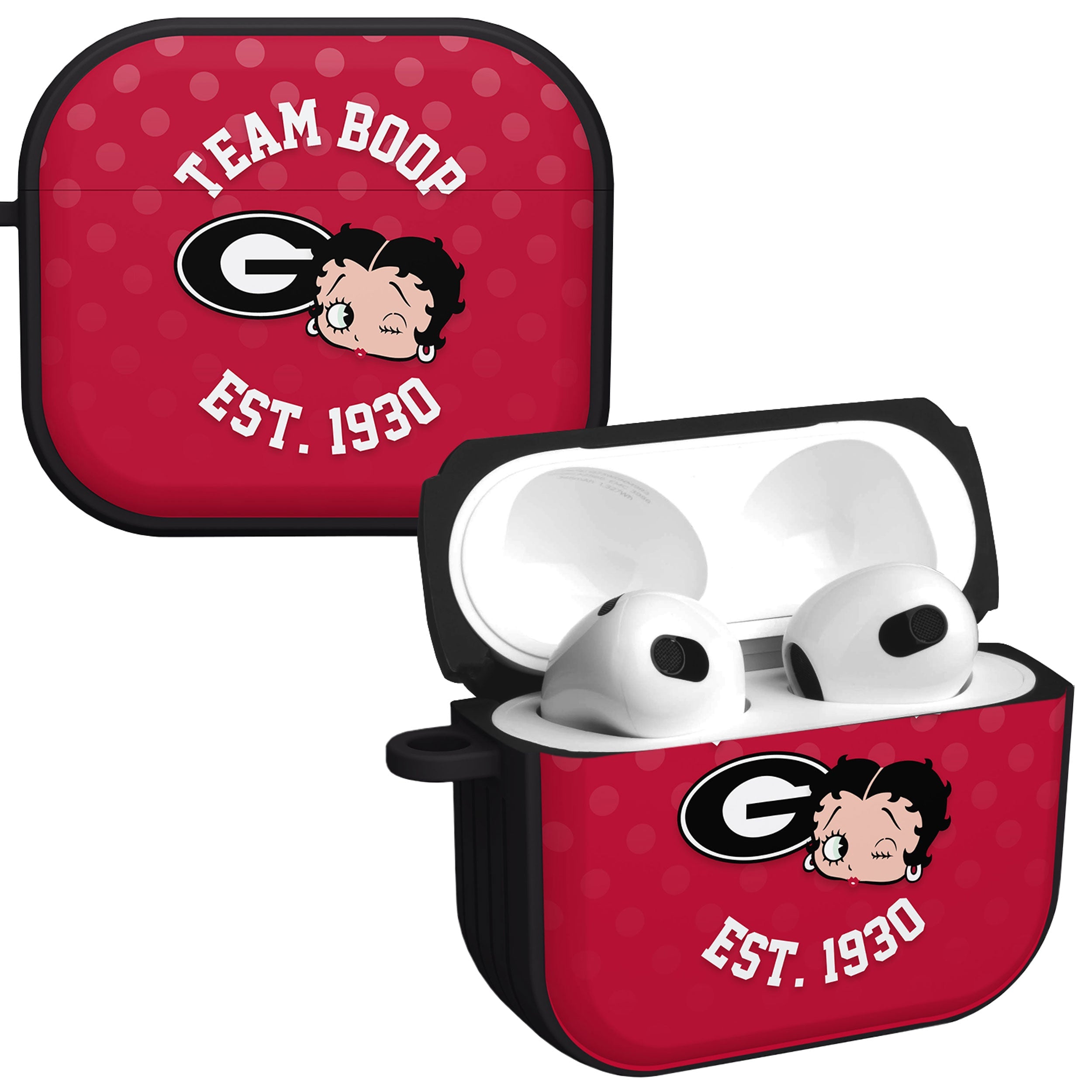 Georgia Bulldogs X Betty Boop HDX Apple AirPods Gen 3 Case Cover 1
