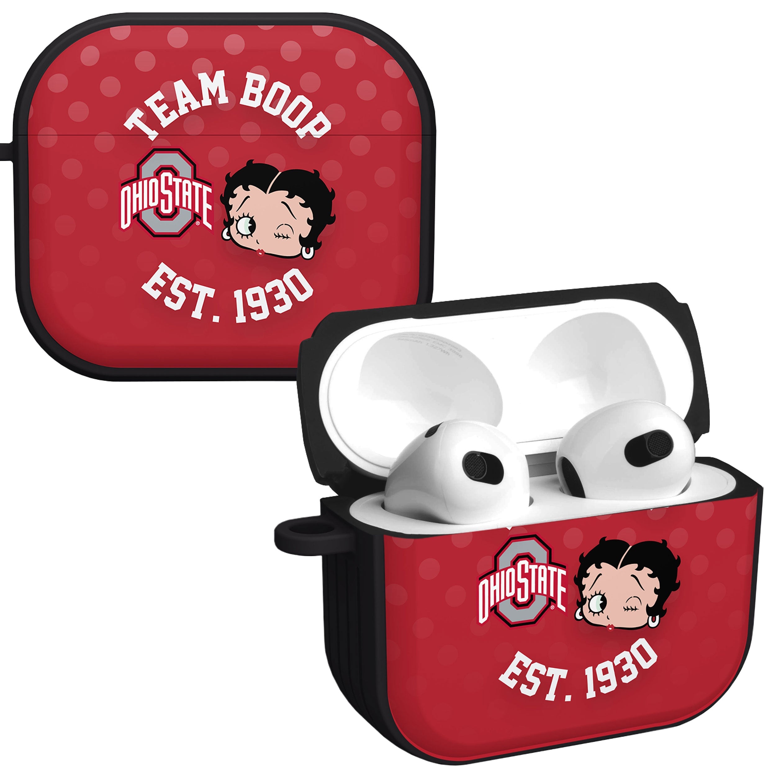 Ohio State Buckeyes X Betty Boop HDX Apple AirPods Gen 3 Case Cover 1
