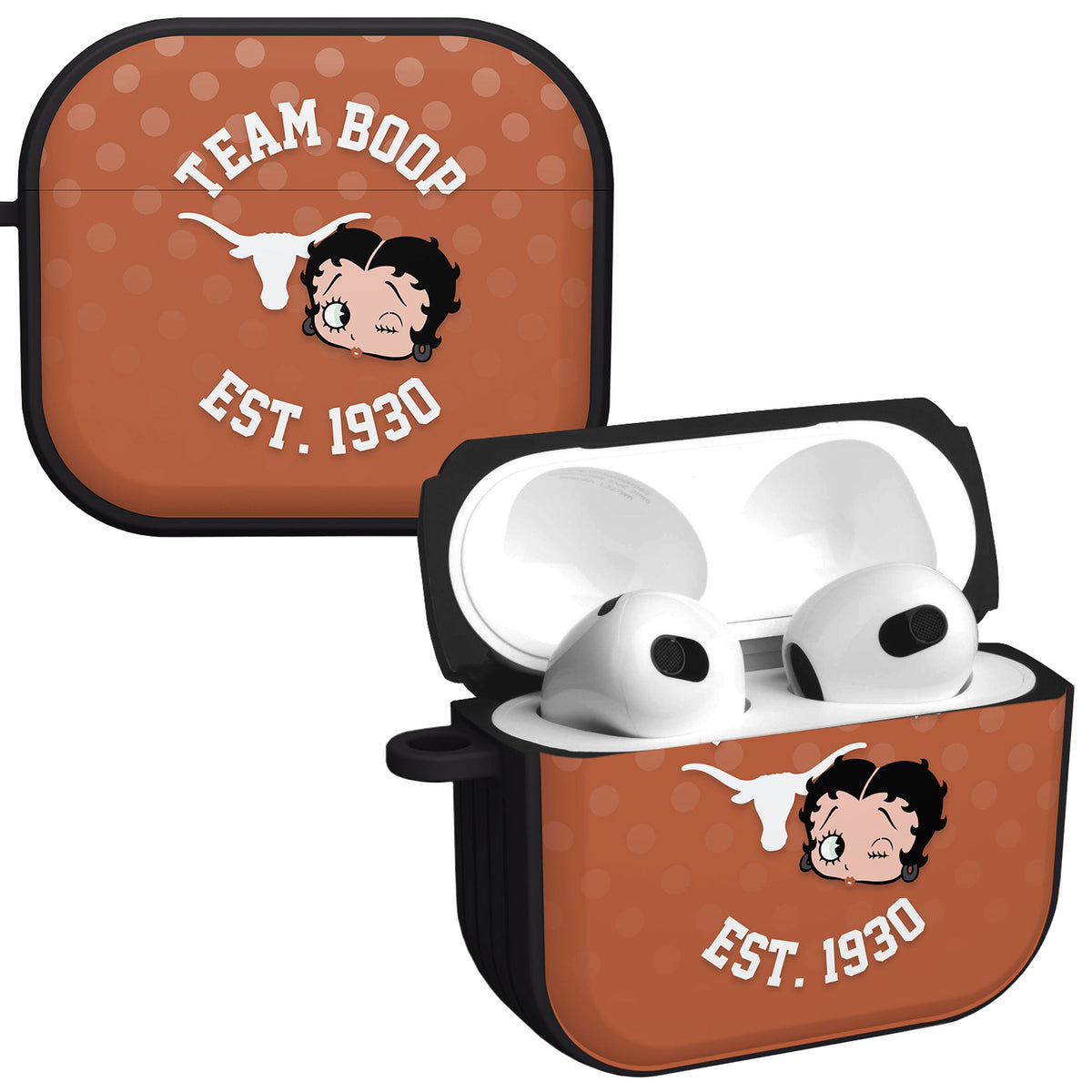 Texas Longhorns X Betty Boop HDX Apple AirPods Gen 3 Case Cover | Affinity Bands 1