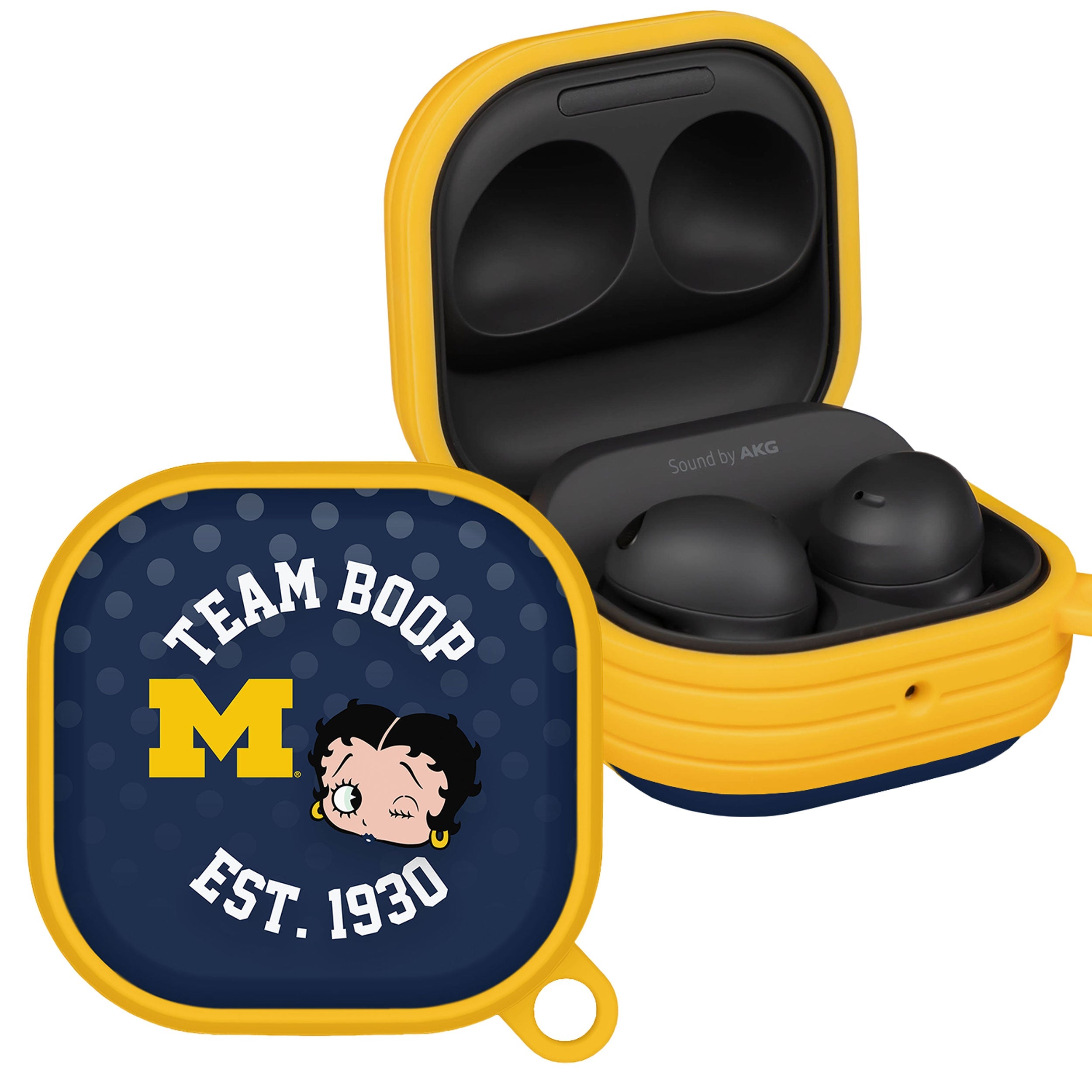Michigan Wolverines X Betty Boop HDX Samsung Galaxy Buds Pro & Buds Live Case Cover | Affinity Bands