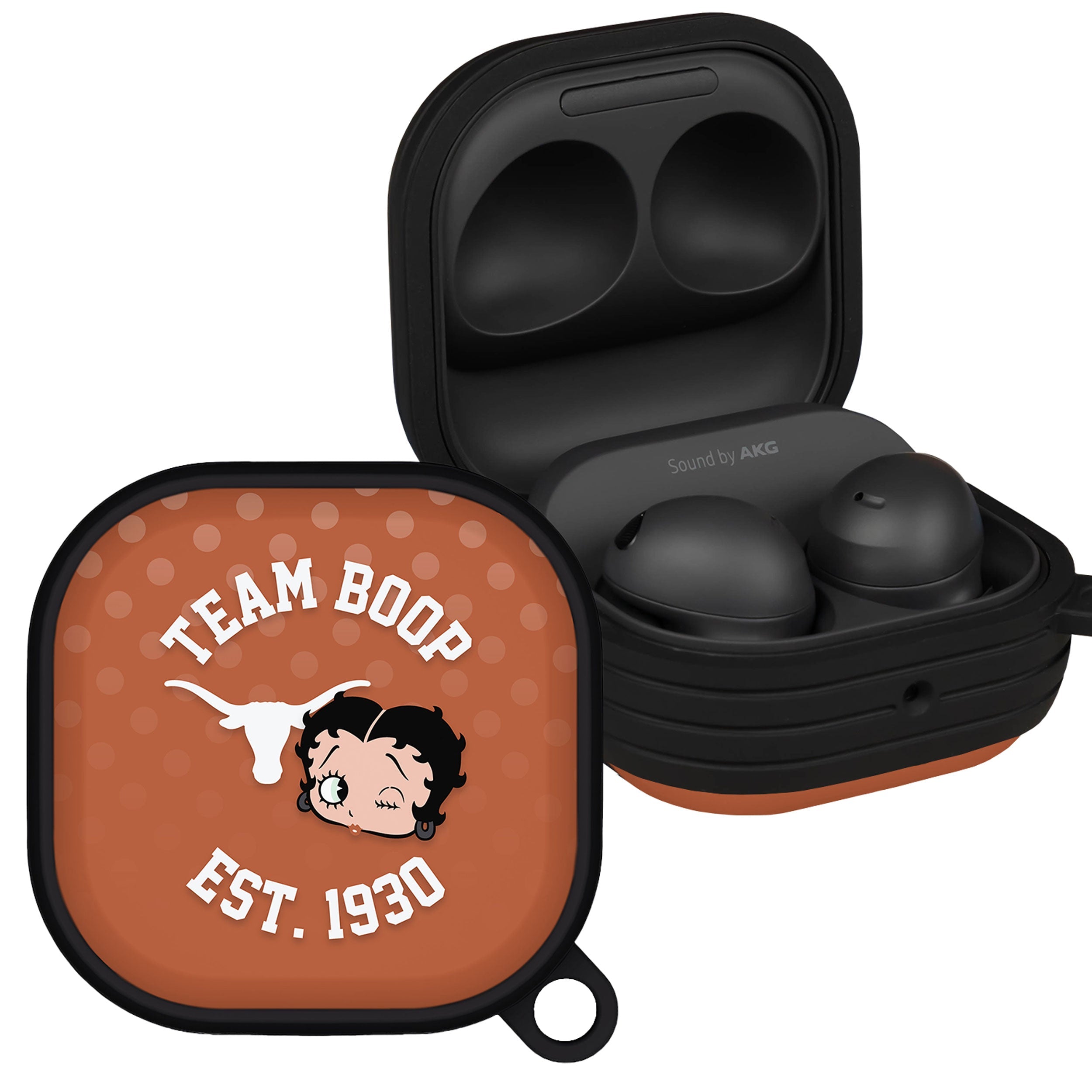 Texas Longhorns X Betty Boop HDX Samsung Galaxy Buds Pro & Buds Live Case Cover | Affinity Bands 1