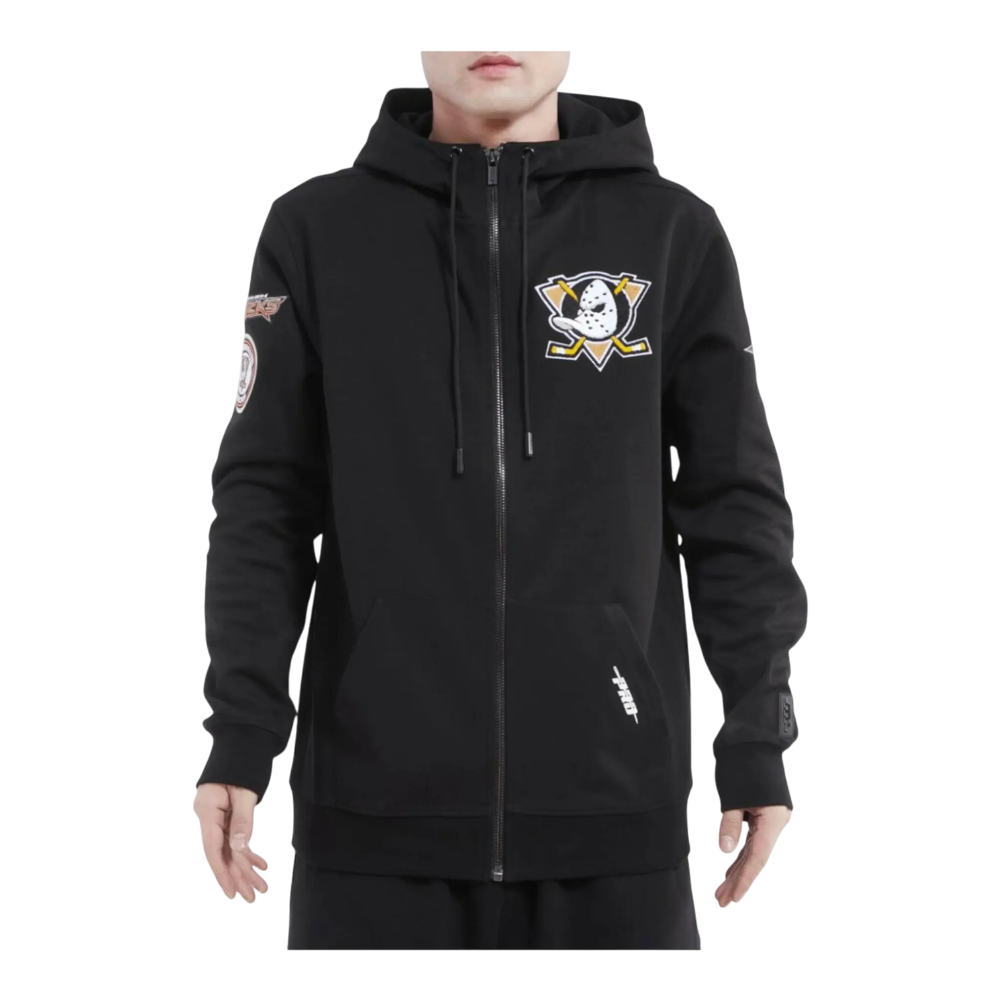 Pro Standard NHL Anaheim Ducks Classic Zip-Up Men Hoodie Black