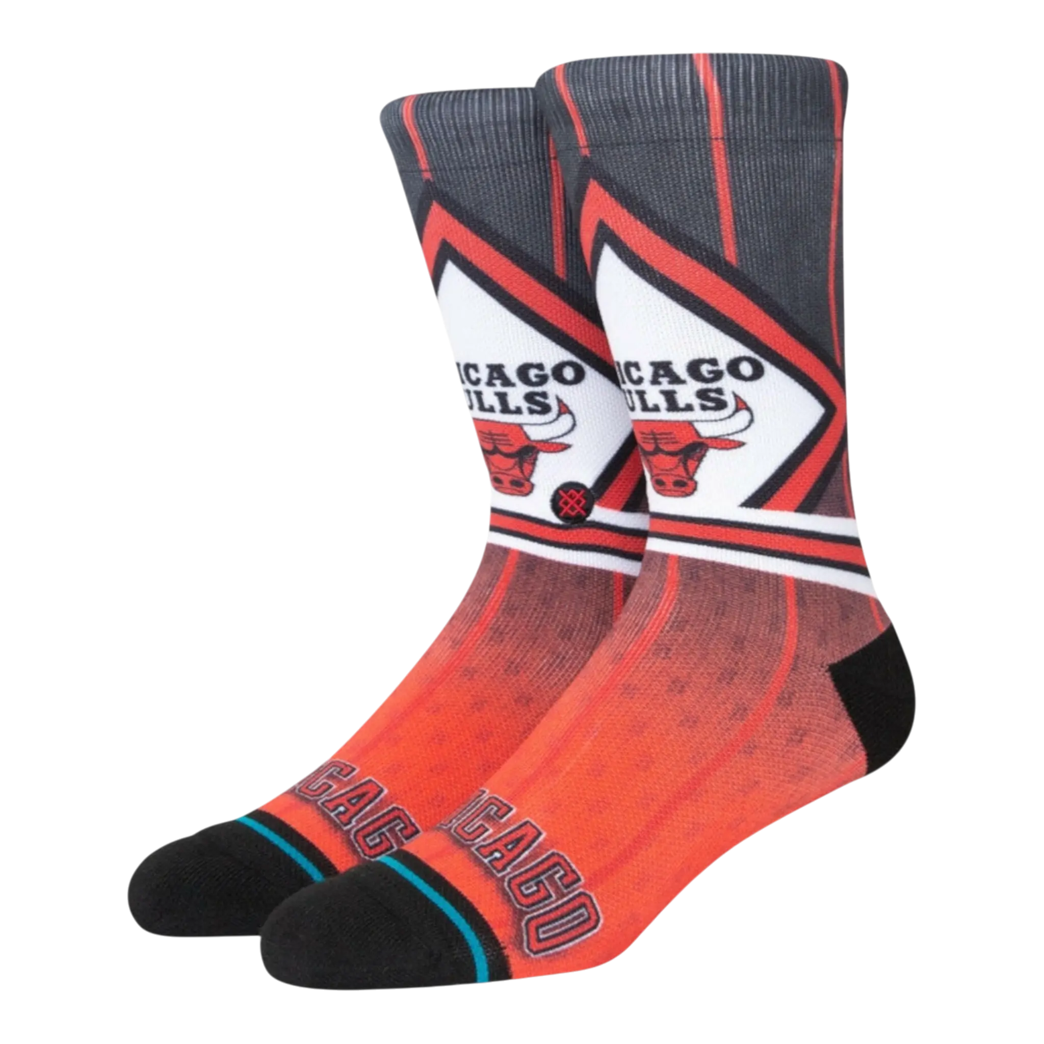 Stance Chicago Bulls Fader Men Crew Socks Black/Red 1