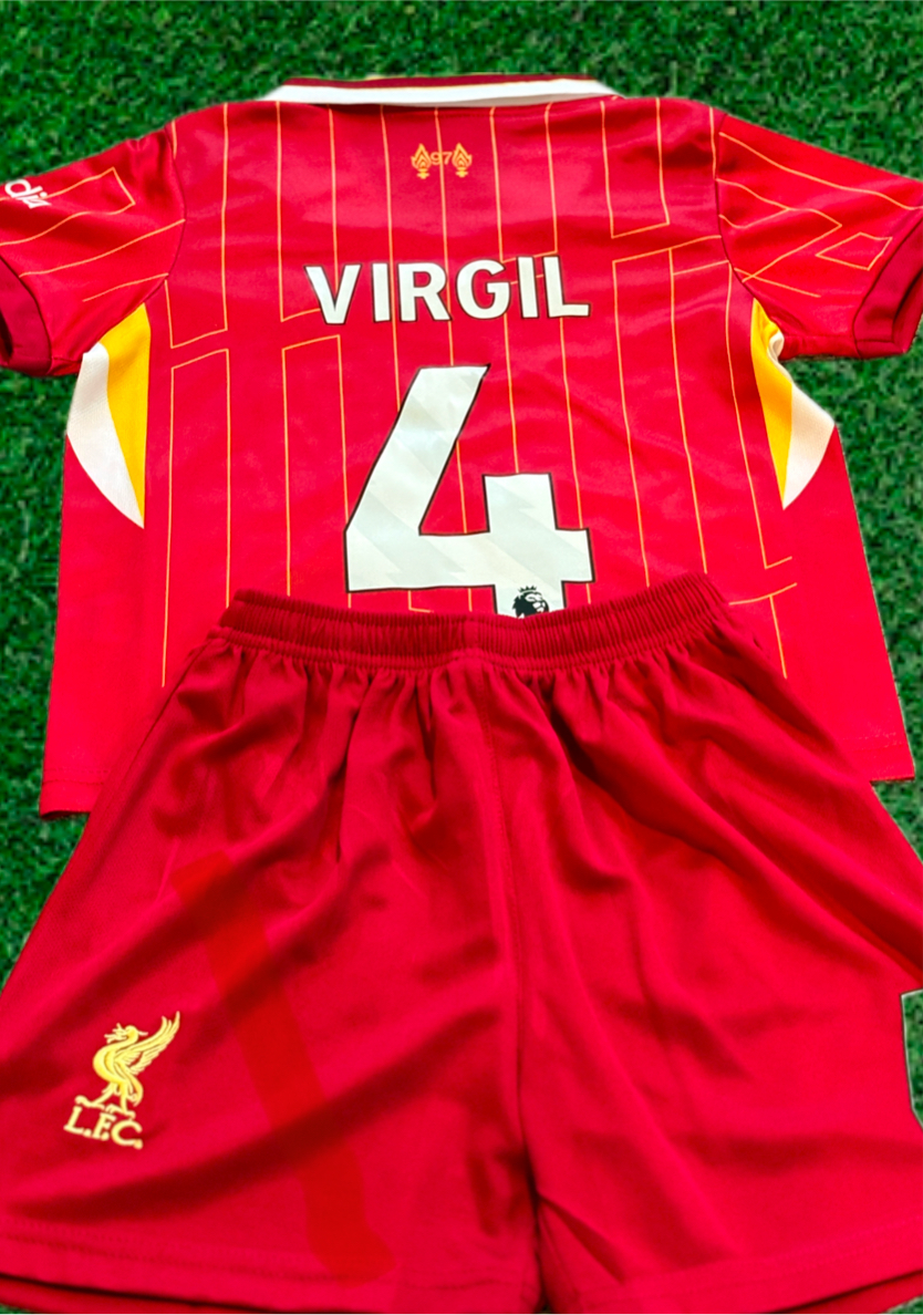 Virgil van Dijk Liverpool Kids Jersey Set Soccer Football Toddler Youth Tshirt 8