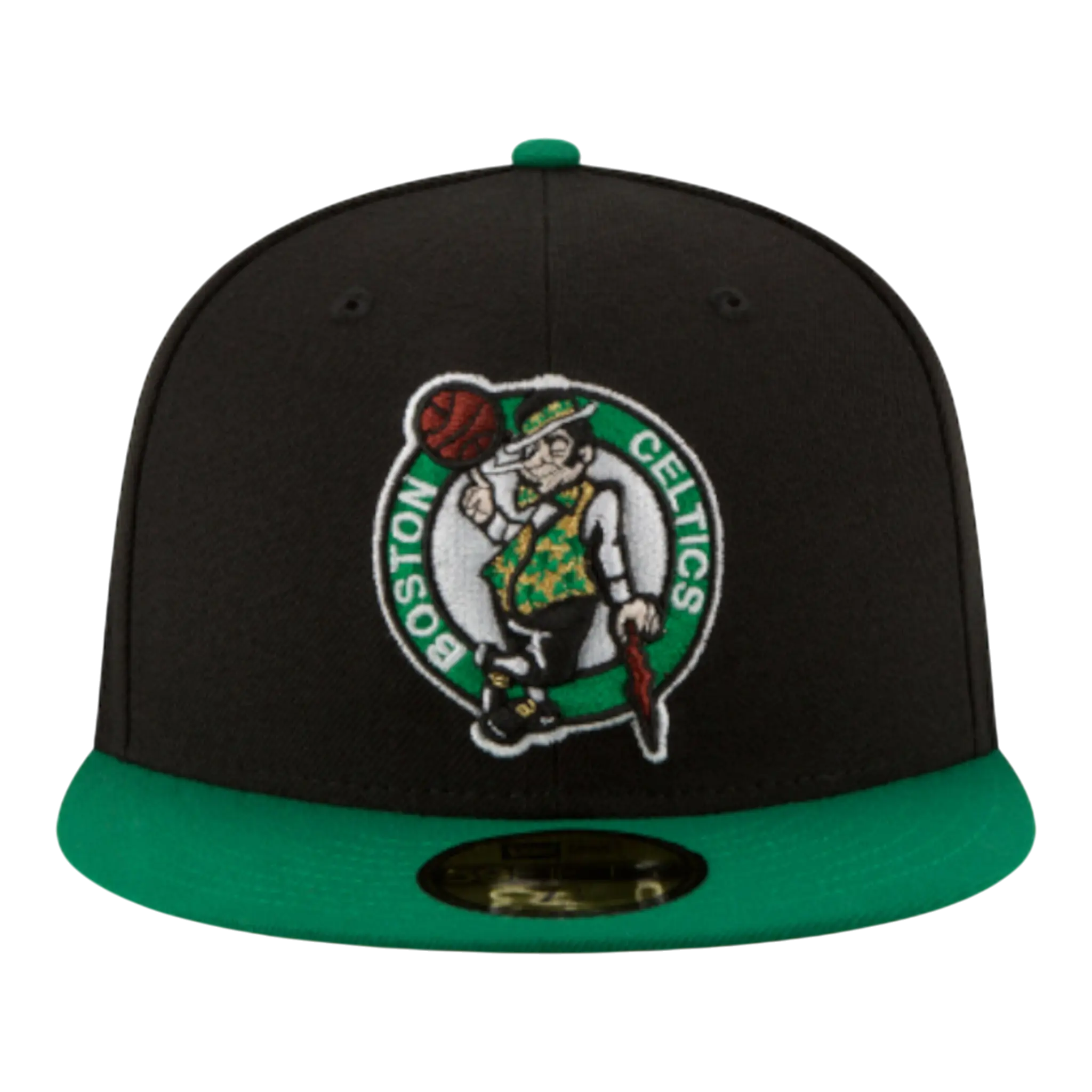 New Era 59FIFTY NBA Boston Celtics 2-Tone Men Fitted Hat Black/Green 1