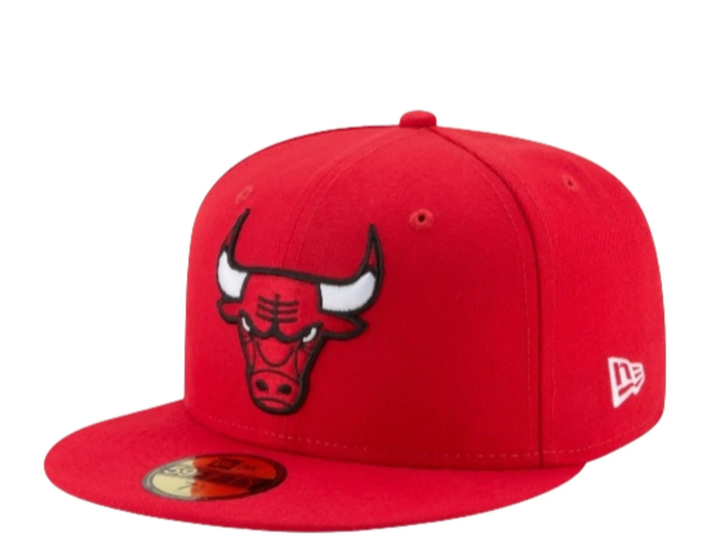 New Era 59Fifty Men Fitted Hat Red Chicago Bulls 1