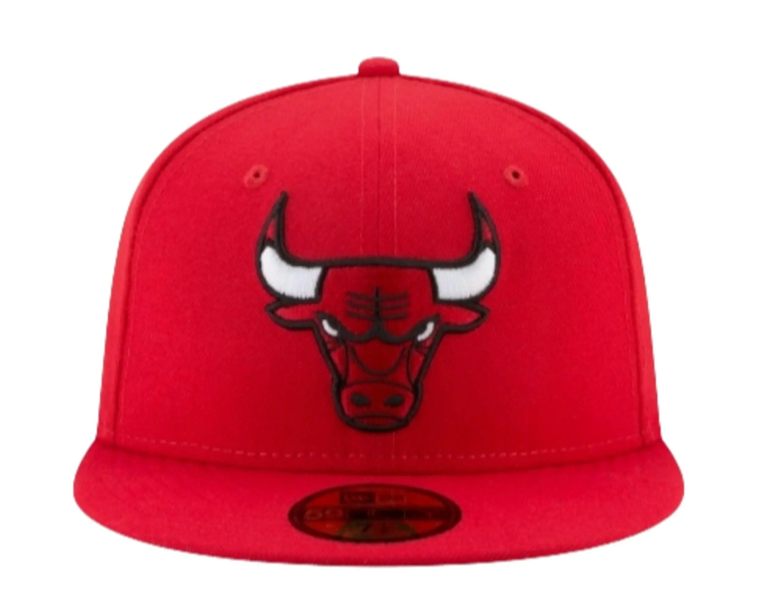 New Era 59Fifty Men Fitted Hat Red Chicago Bulls 2