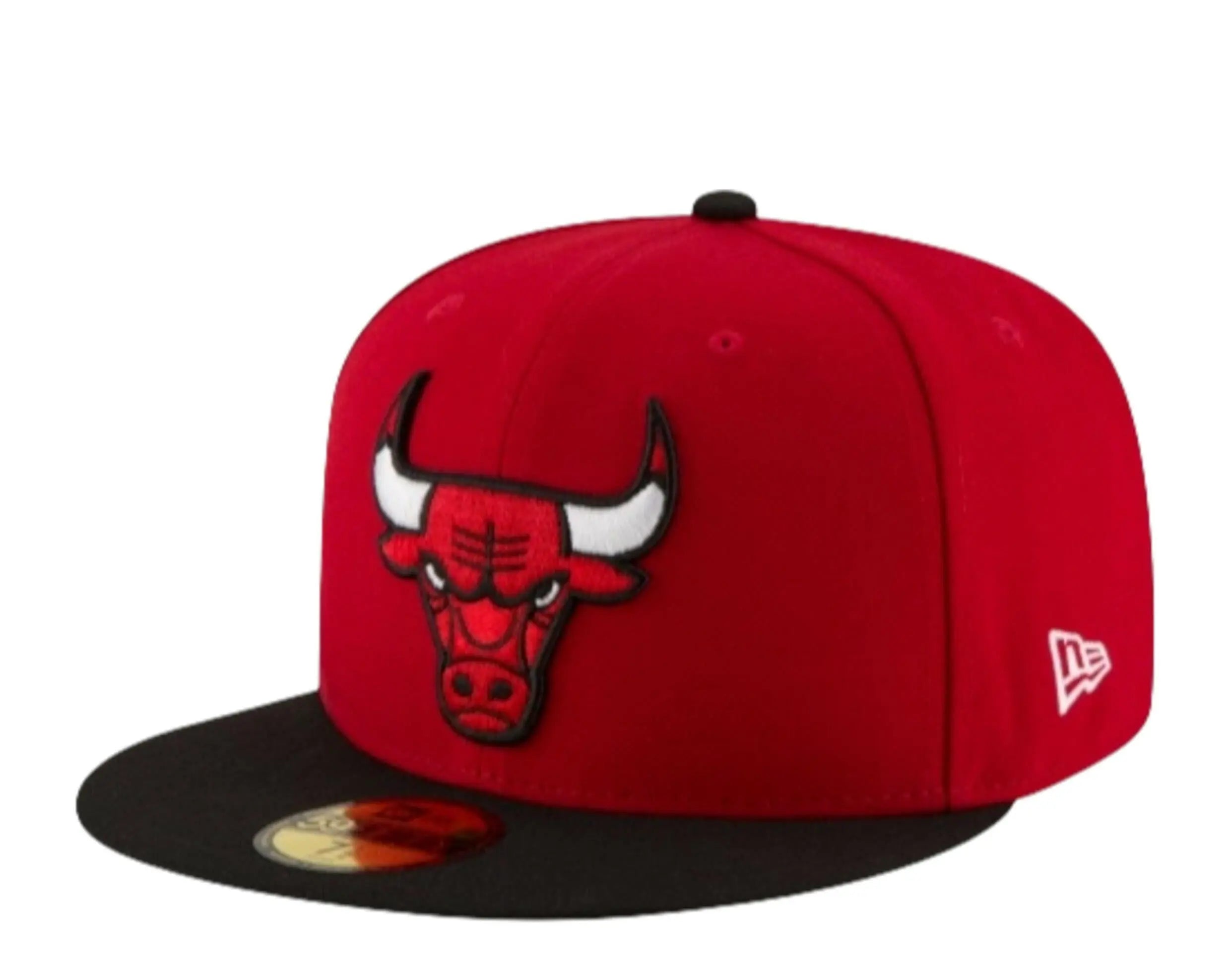 New Era 59Fifty Men Chicago Bulls 2-Tone Fitted Hat Red/Black 1