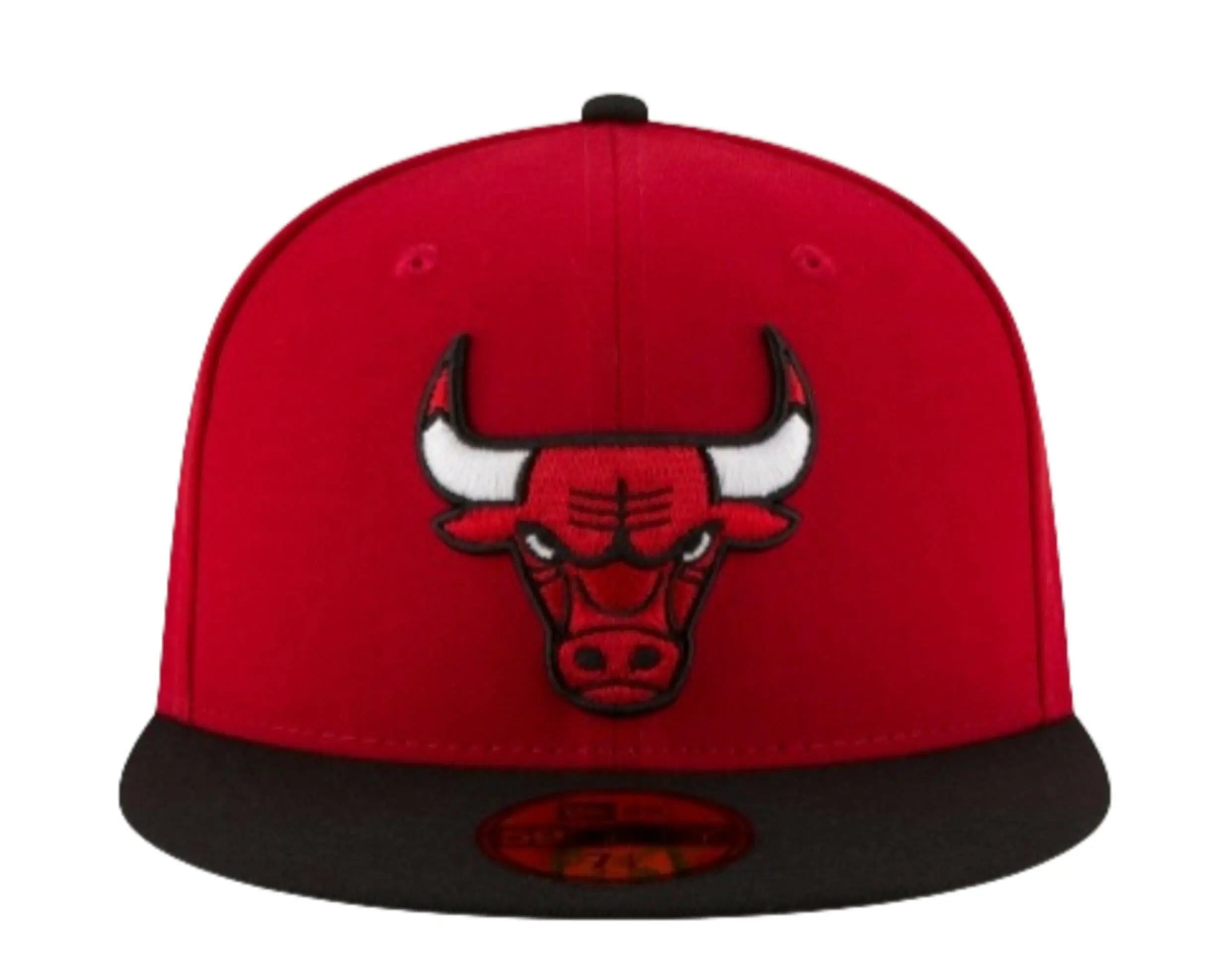New Era 59Fifty Men Chicago Bulls 2-Tone Fitted Hat Red/Black 2