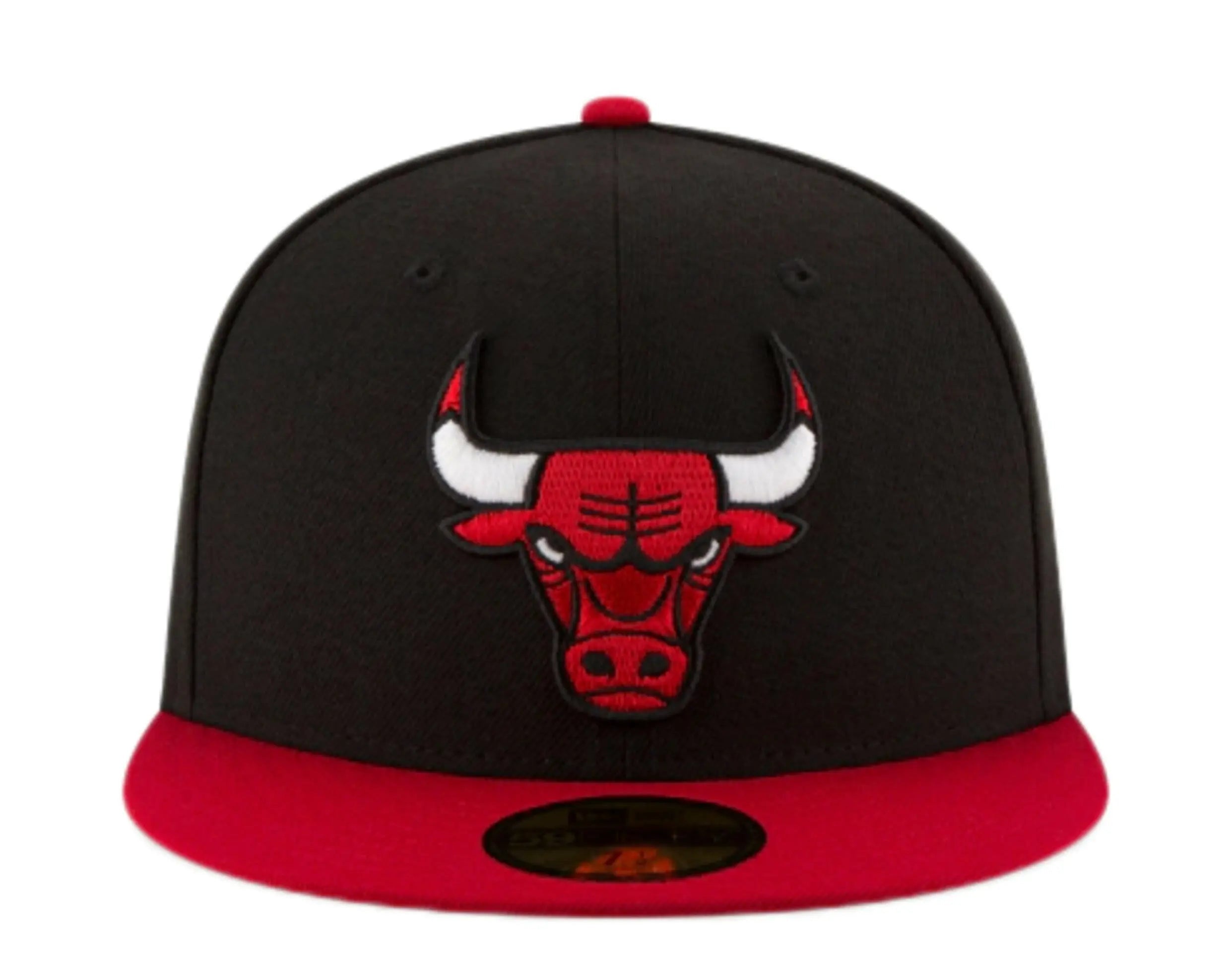New Era Chicago Bulls Alternate 2-Tone Men Fitted Hat Black/Red 2