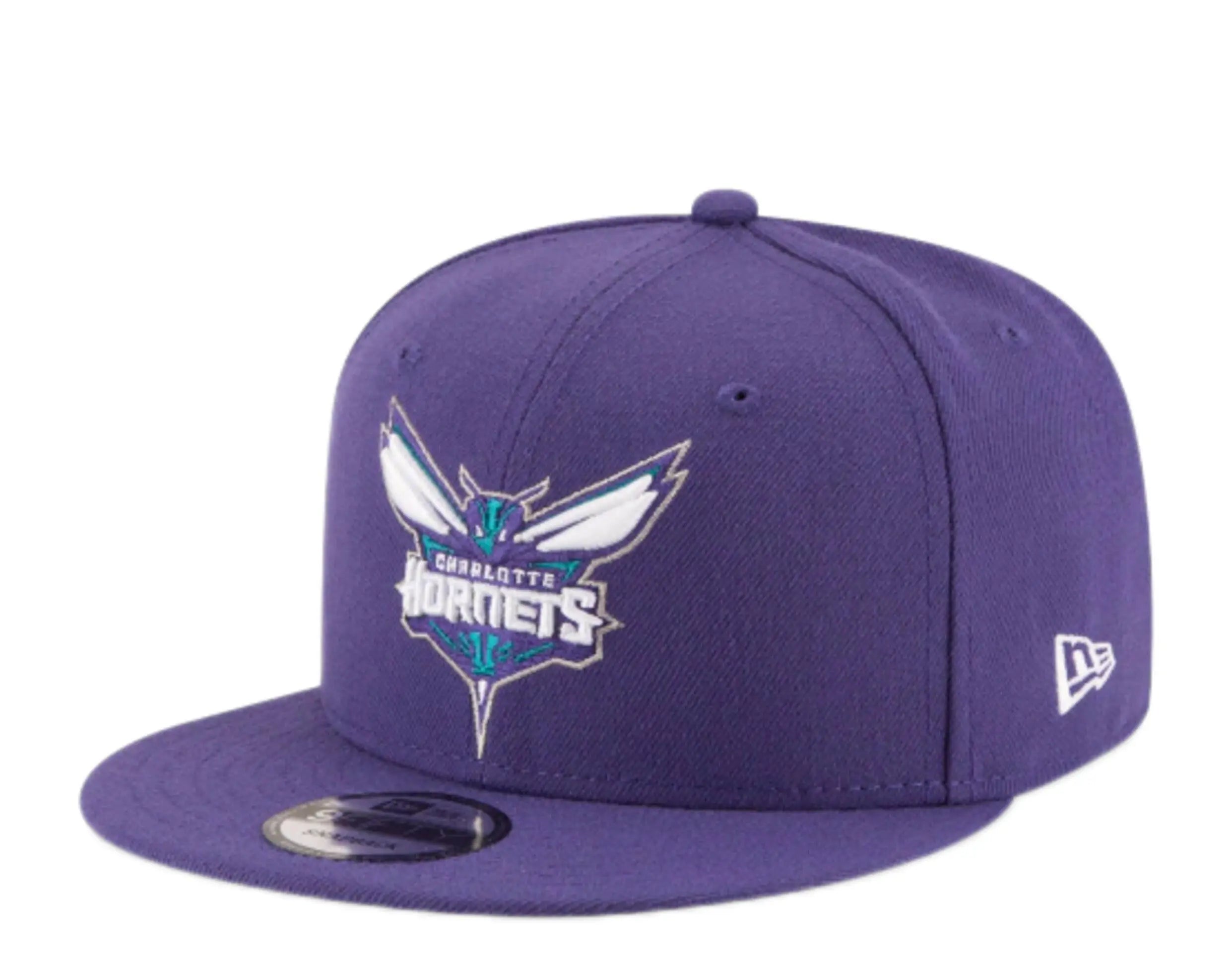 New Era 9Fifty Charlotte Hornets Men Snapback Hat Purple