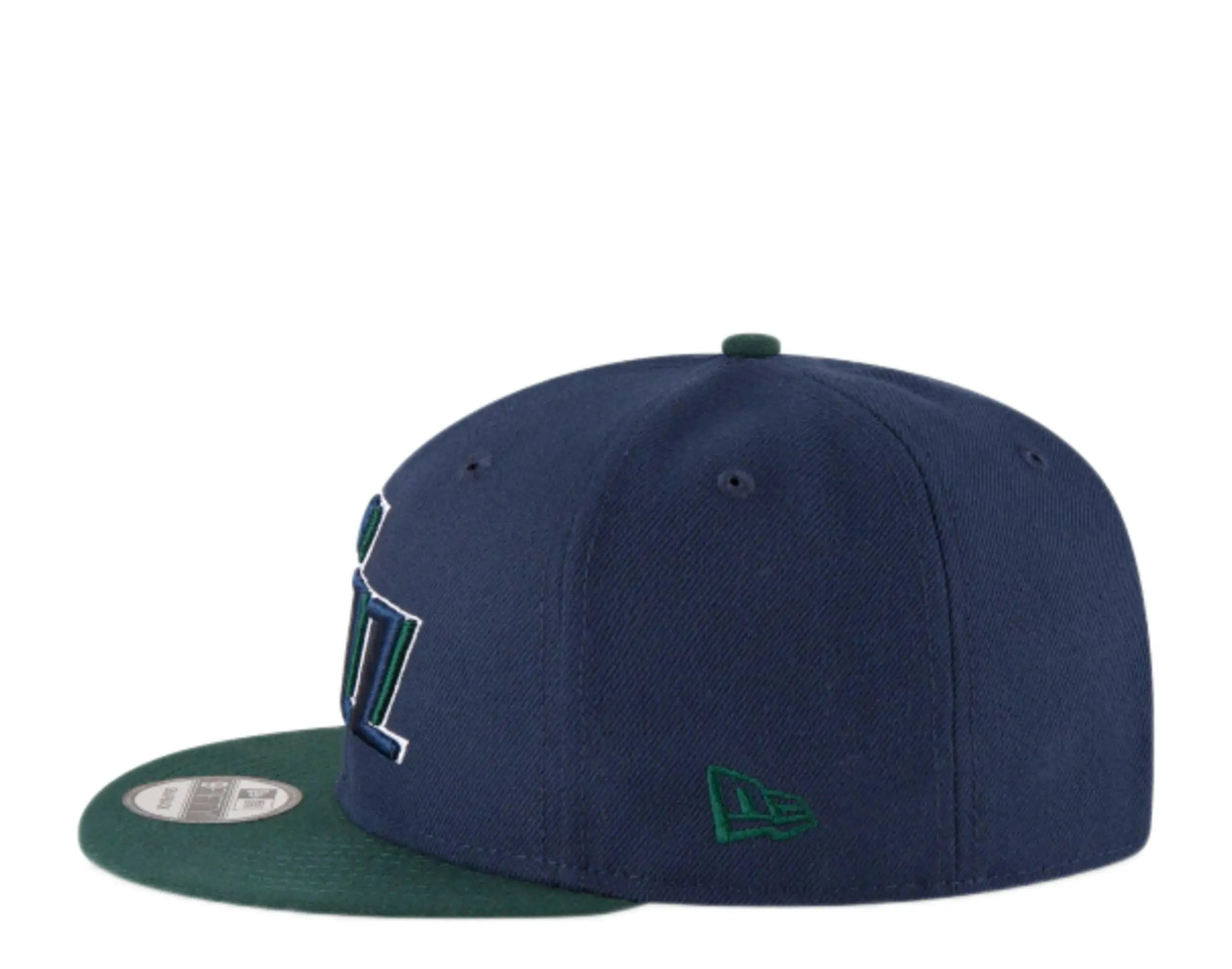 New Era 9Fifty Men Snapback Hat Navy/Green 4