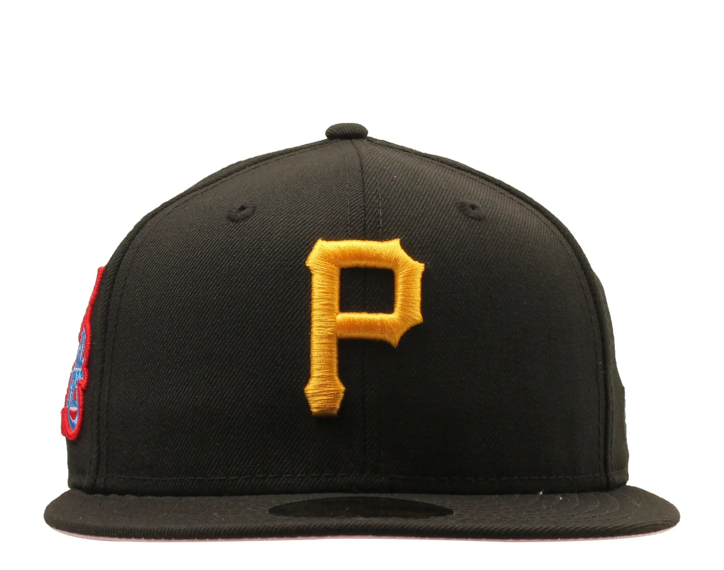 New Era 59Fifty Men Fitted Hat Black Pittsburgh Pirates 1979 World Series Pink Undervisor 5