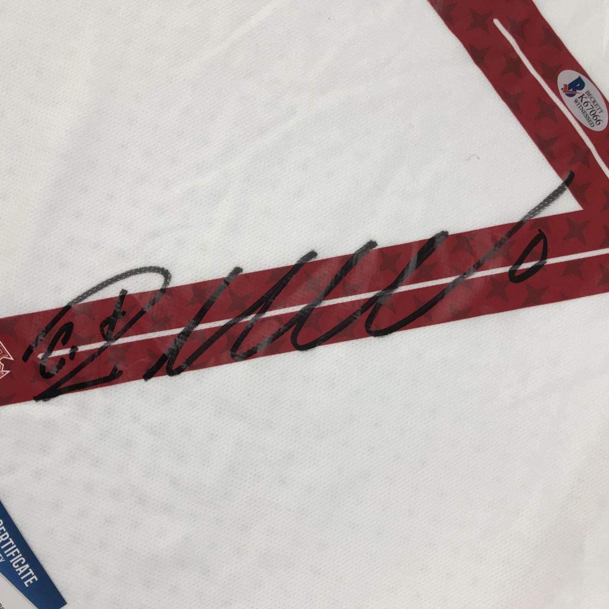 Autographed/Signed Cristiano Ronaldo Portugal White World Cup Soccer Futbol Jersey Beckett BAS COA 3