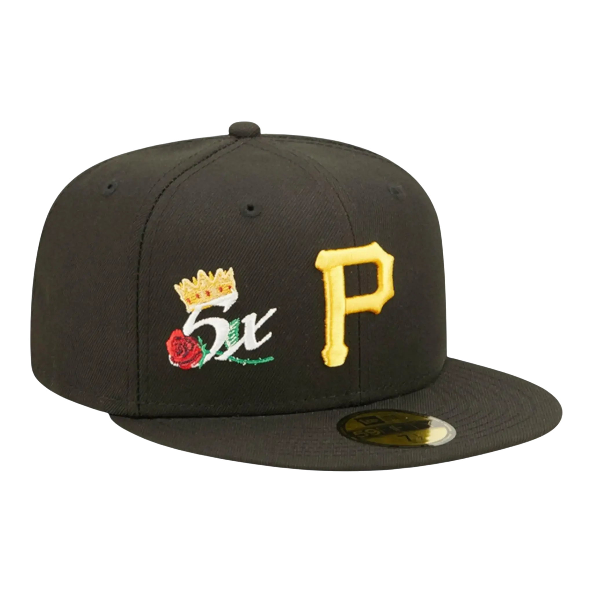 New Era Crown Champs WS 59Fifty Pittsburgh Pirates Men Fitted Hat Black 1