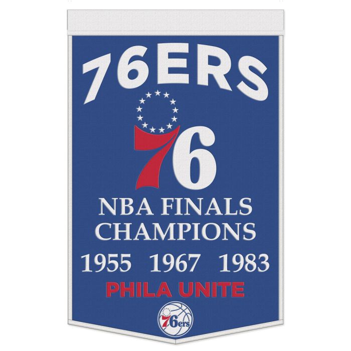 Philadelphia 76ers 24" x 38" Primary Wool Banner 1