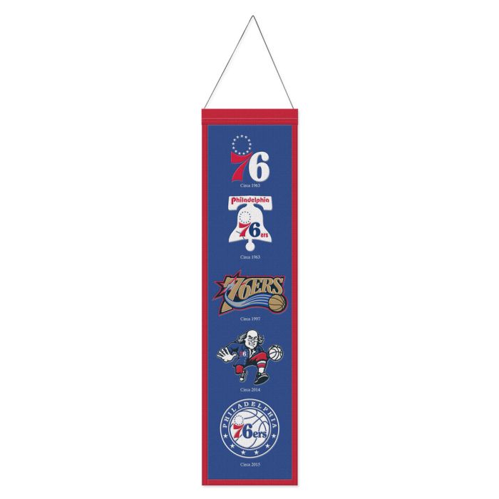 Philadelphia 76ers 8" x 32" Wool Banner 1