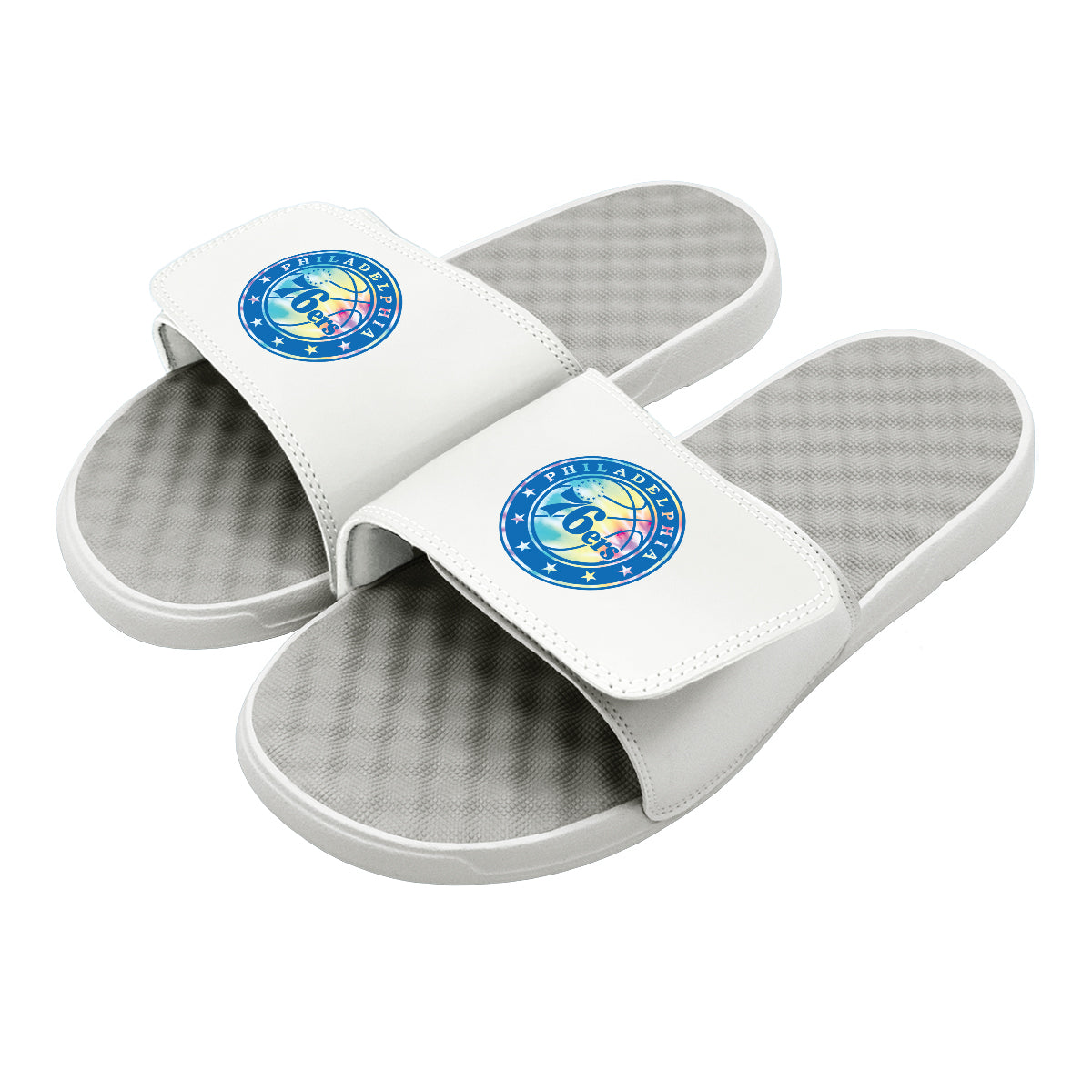 Philadelphia 76ers Tie Dye Clip Slides 1