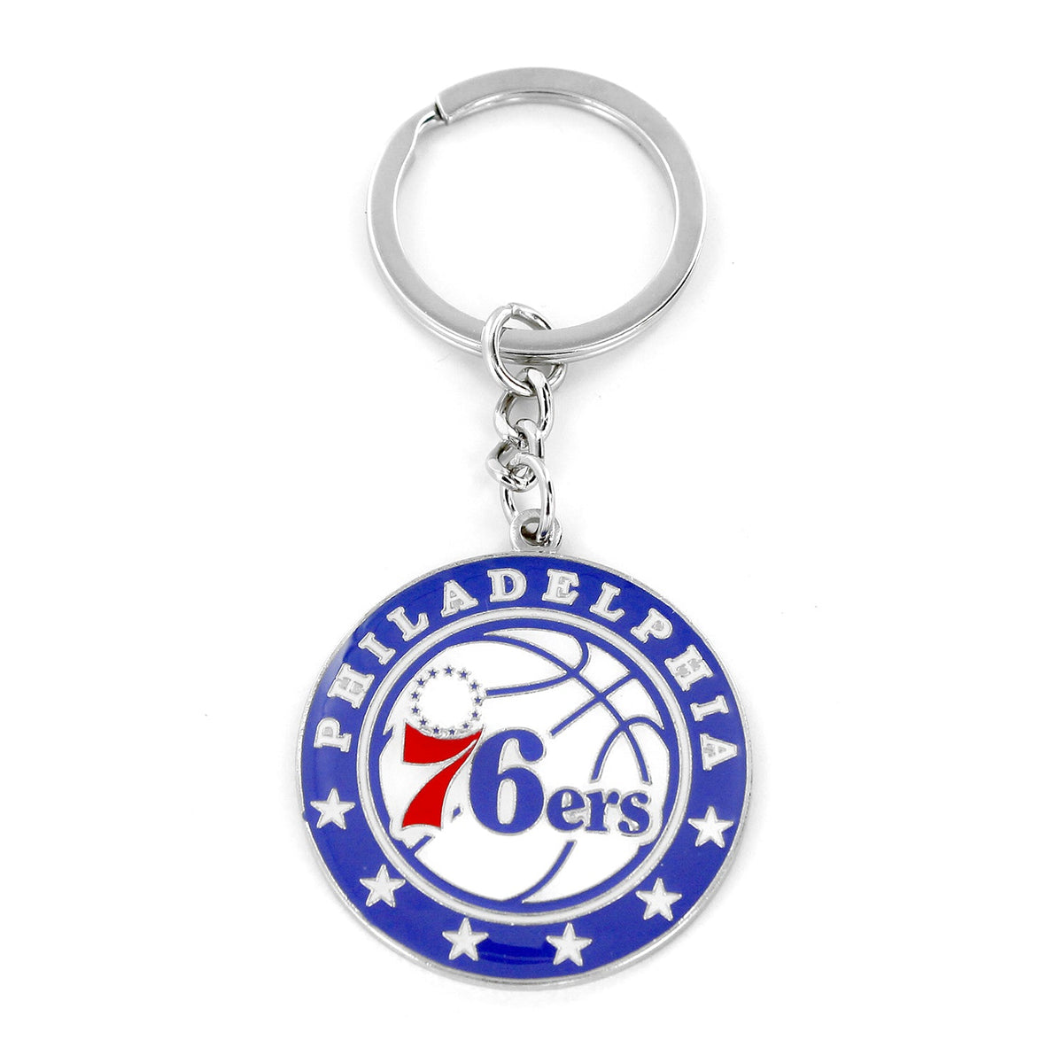 Philadelphia 76ers Metal Logo Keychain 1