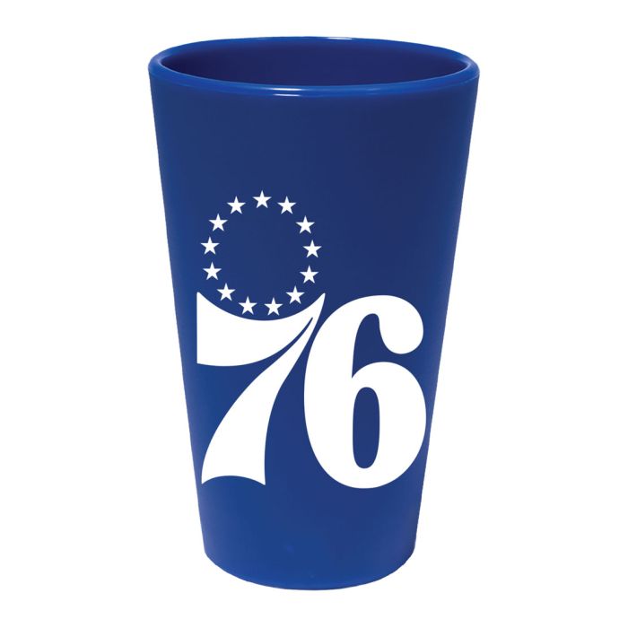 Philadelphia 76ers 16 oz Team Color Silicone Pint Glass 1