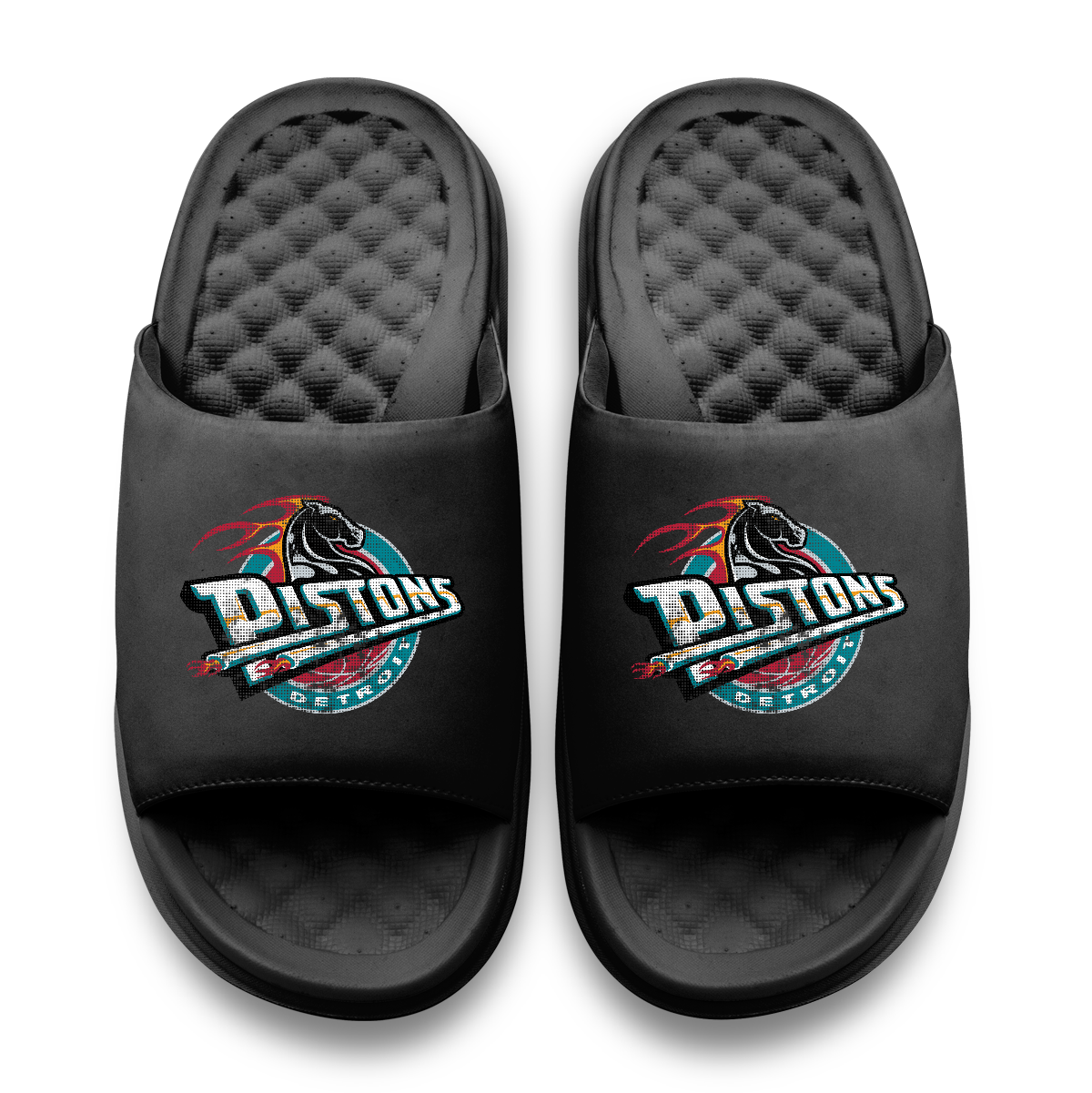 Detroit Pistons Hardwood Classics Distressed Logo Motive 2
