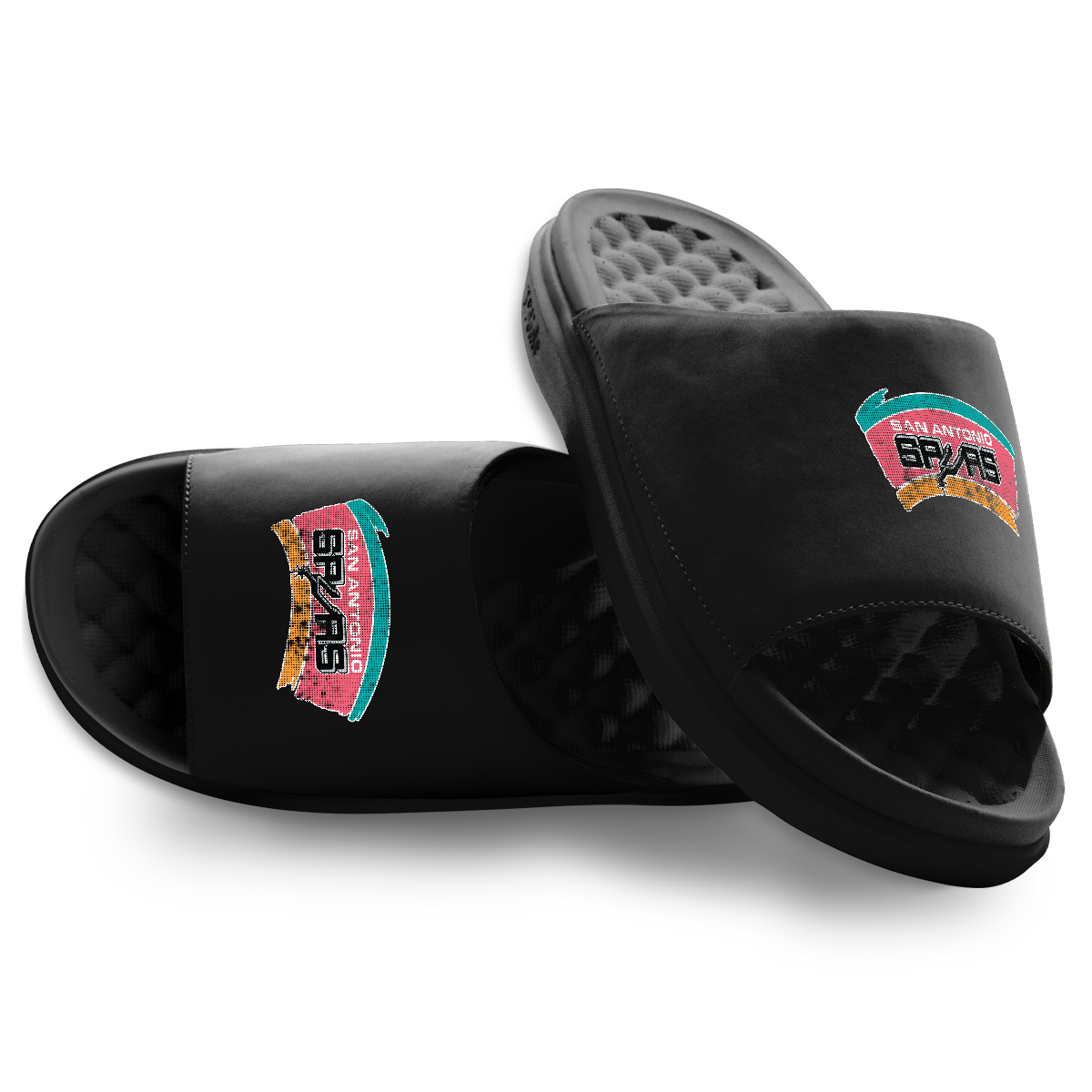 San Antonio Spurs Hardwood Classics Distressed Logo Motive 1