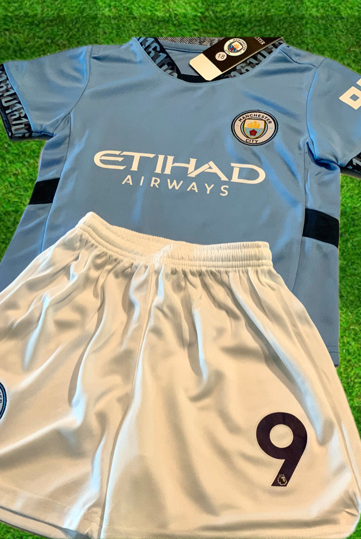 Erling Haaland Kids Soccer Jersey Manchester City Youth Toddler 4