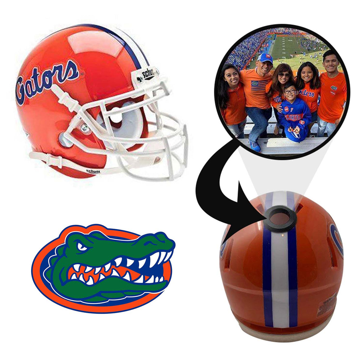 Florida Gators College Football Collectible Mini Helmet - Picture Inside - FANZ Collectibles 1