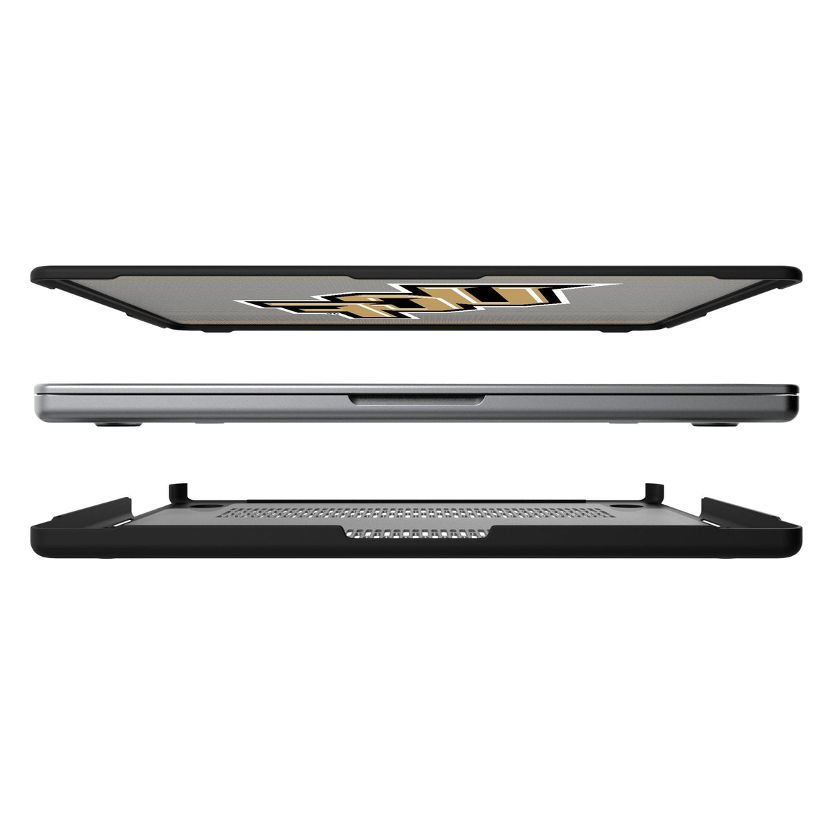 University of Central Florida Golden Knights Linen Laptop Case for Apple MacBook 7