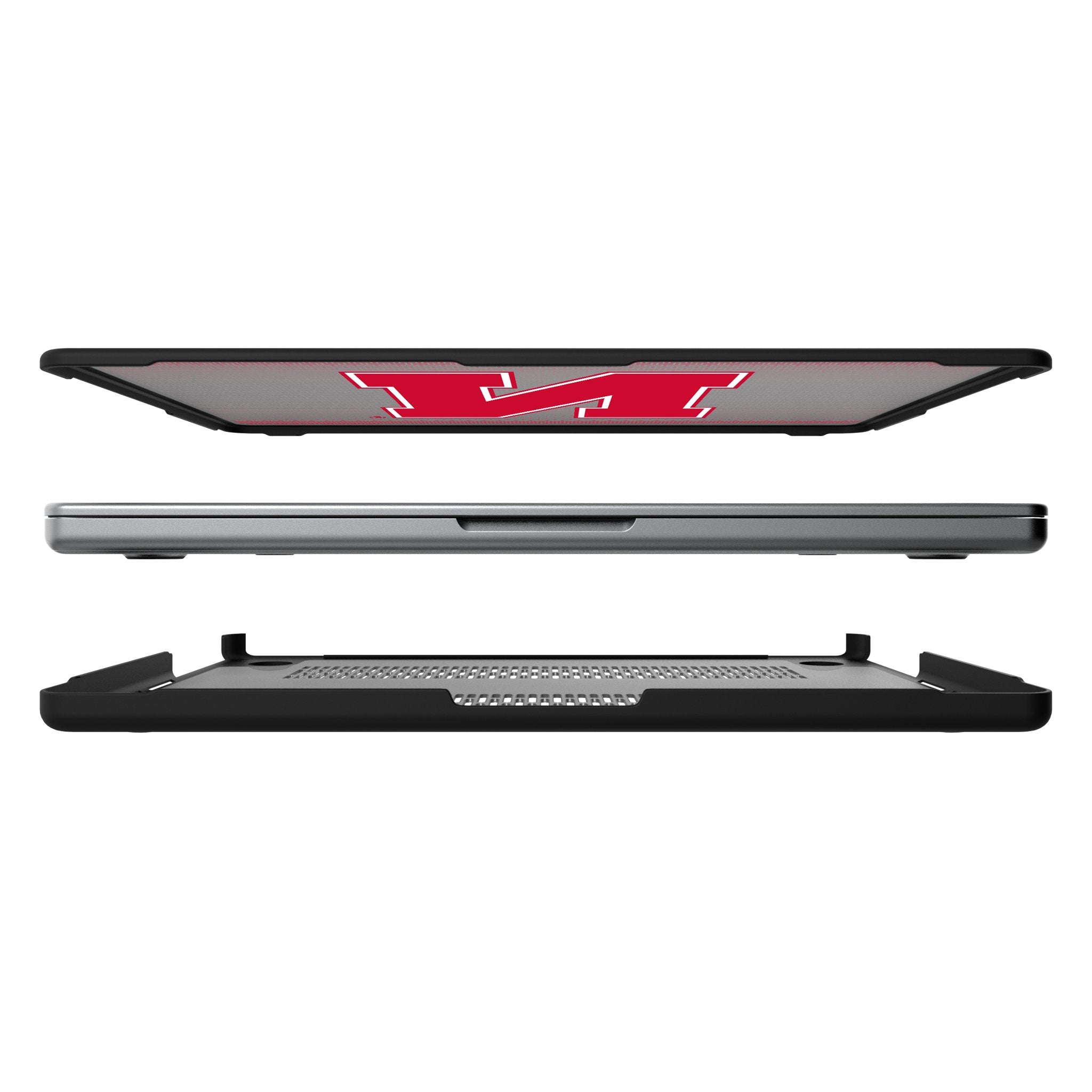 University of Nebraska Huskers Block N Linen Laptop Case for Apple MacBook 7