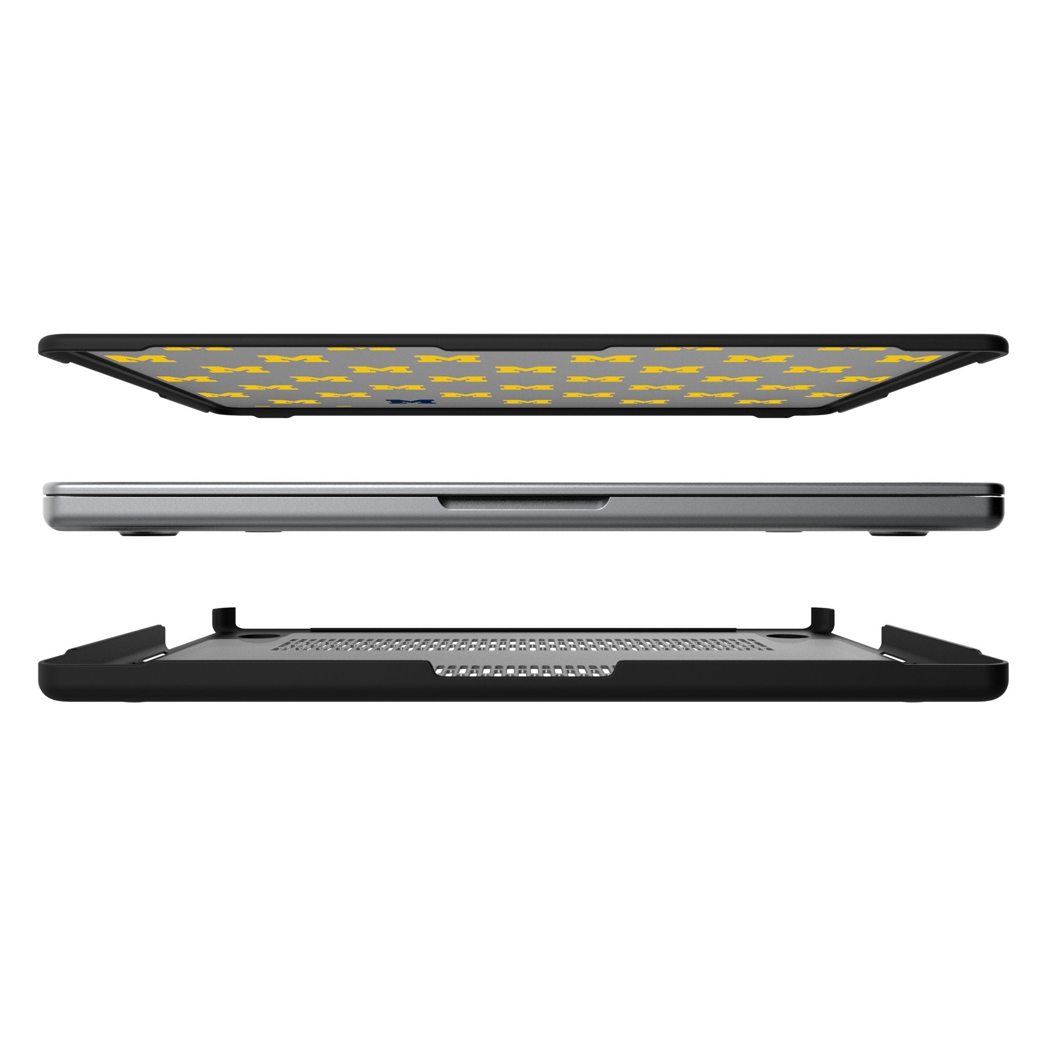 University of Michigan Wolverines Fashion Pattern Laptop Case for Apple MacBook 7