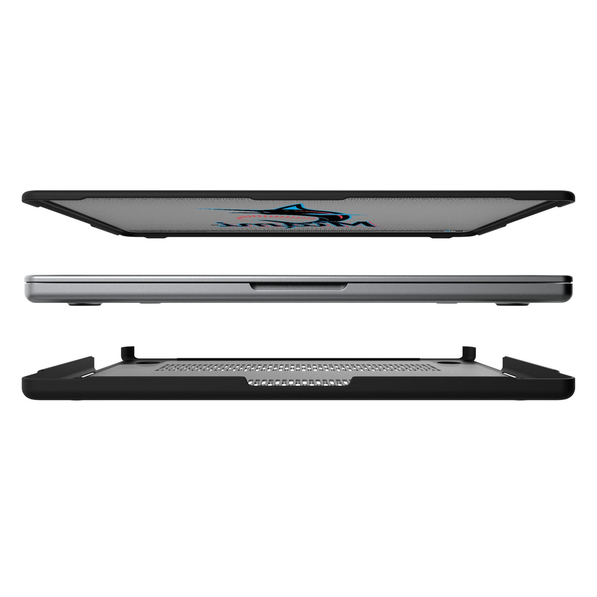 Miami Marlins Linen Laptop Case for Apple MacBook 7