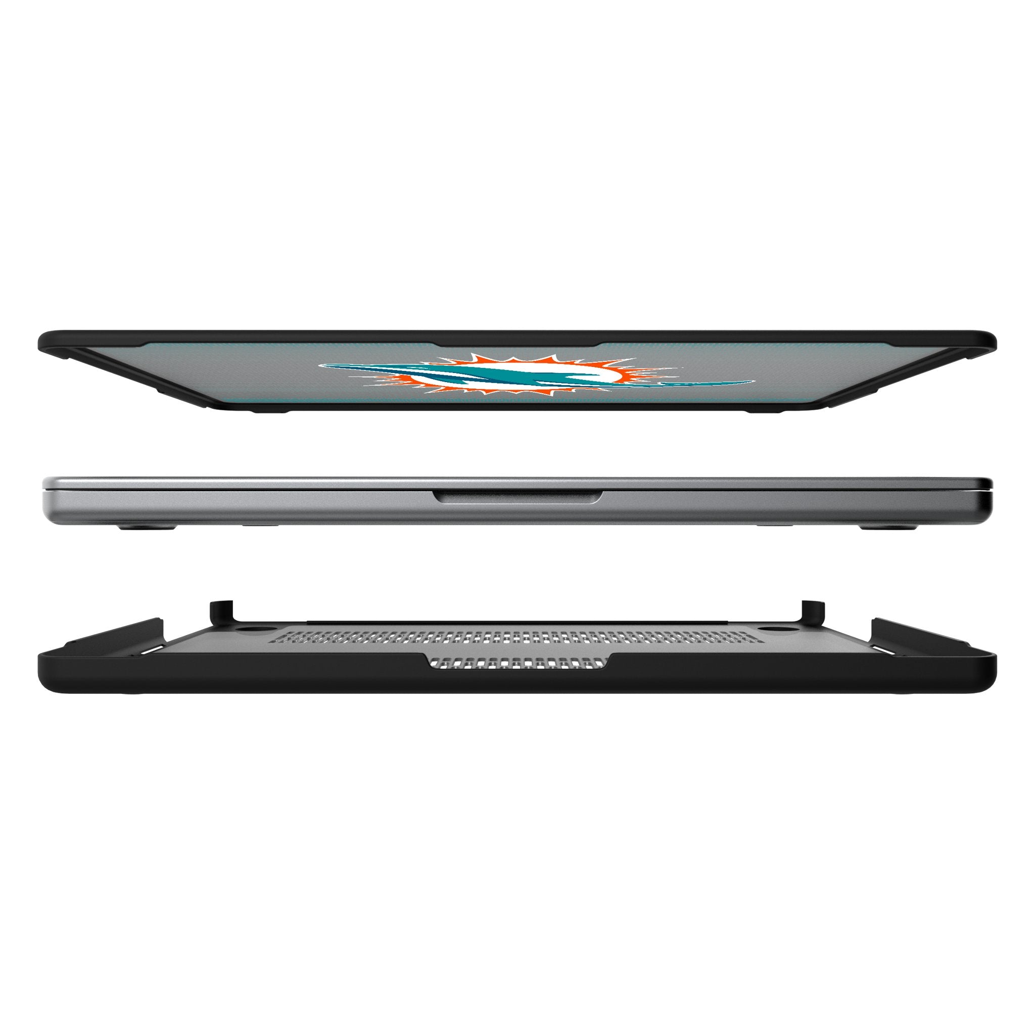 Miami Dolphins Linen Laptop Case for Apple MacBook 7