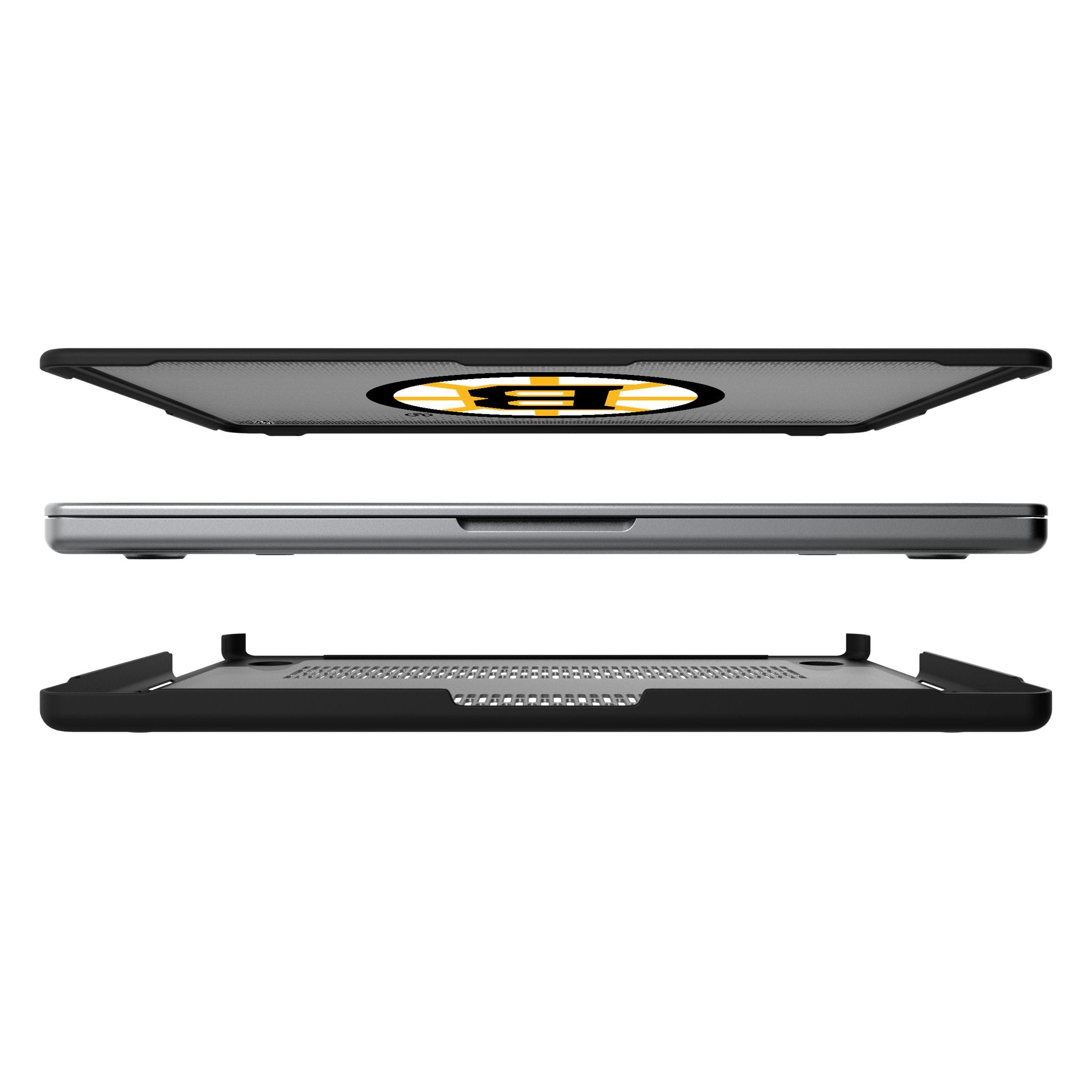 Boston Bruins Linen Laptop Case for Apple MacBook 7