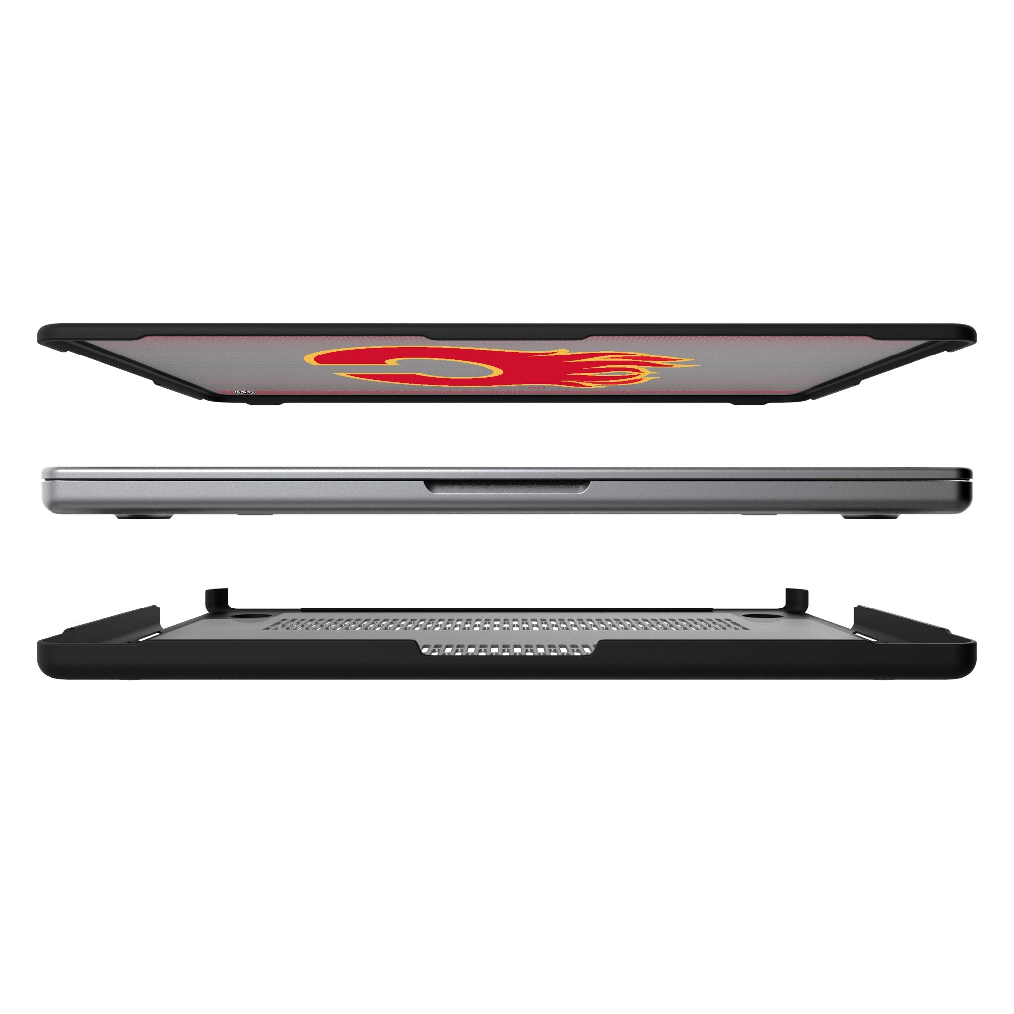 Calgary Flames Linen Laptop Case for Apple MacBook 7