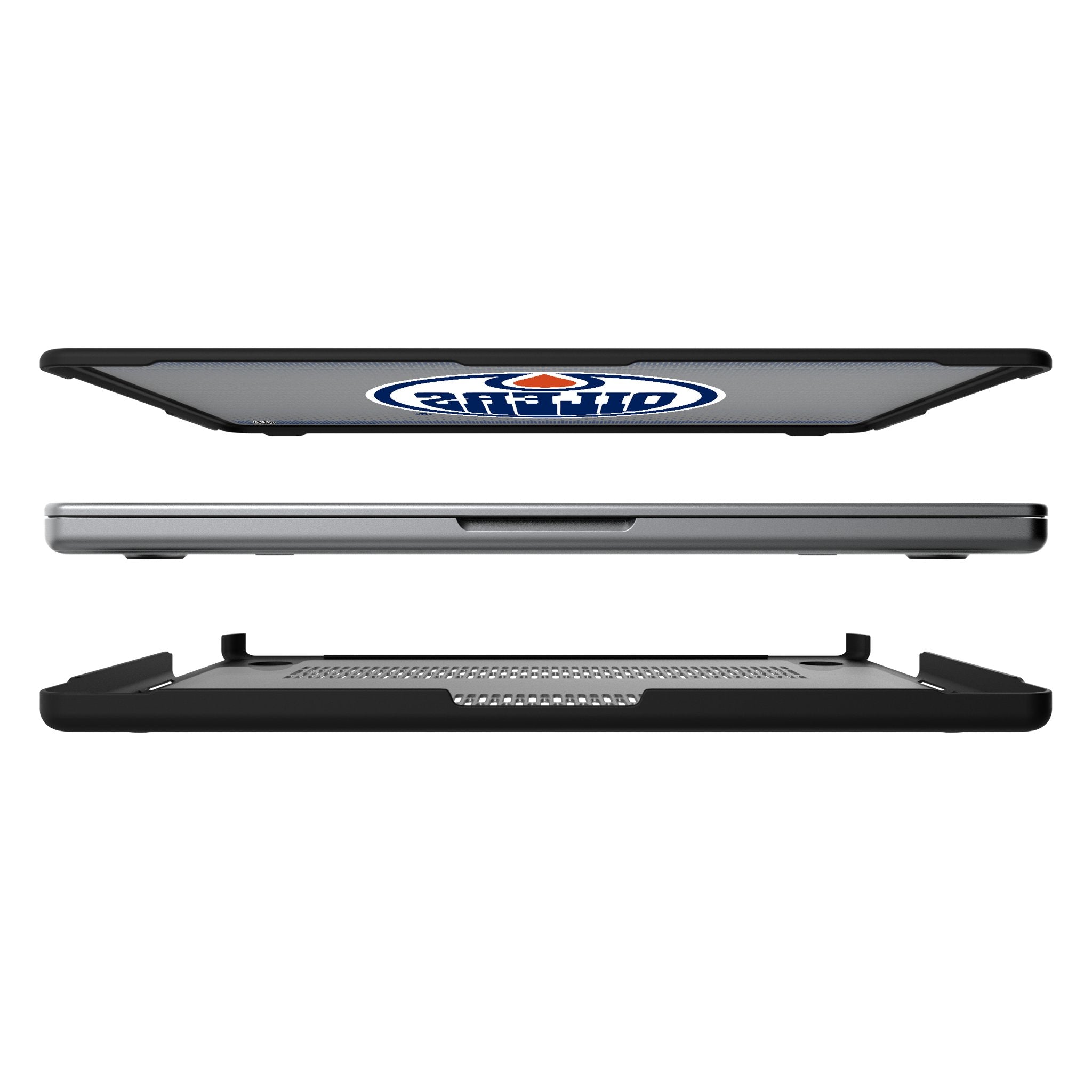 Edmonton Oilers Linen Laptop Case for Apple MacBook 7