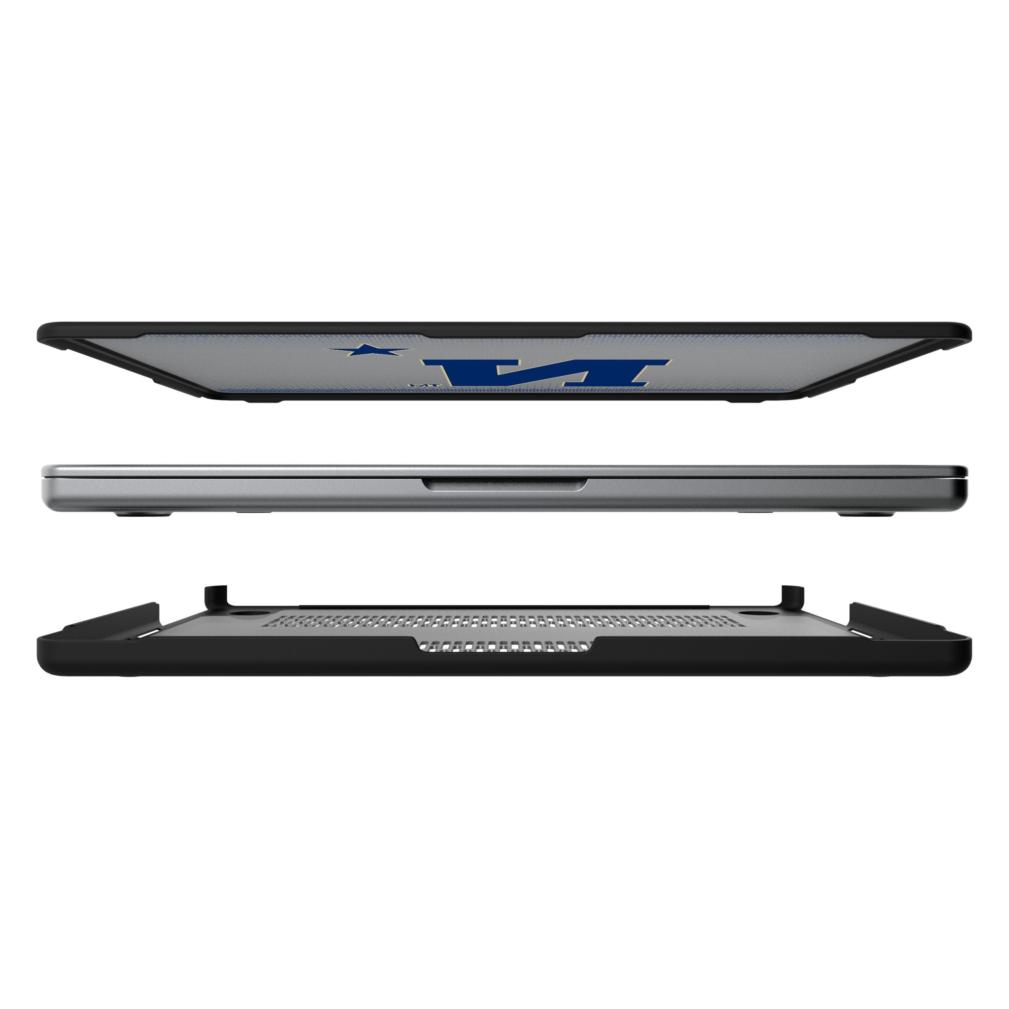 United State Naval Academy Midshipmen Linen Laptop Case for Apple MacBook 7