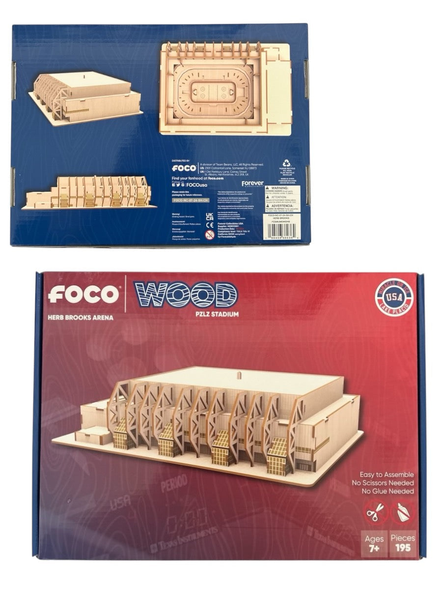 1980 Olympic Herb Brooks Arena Lake Placid Miracle on Ice Wood PZLZ Stadium Puzzle 4