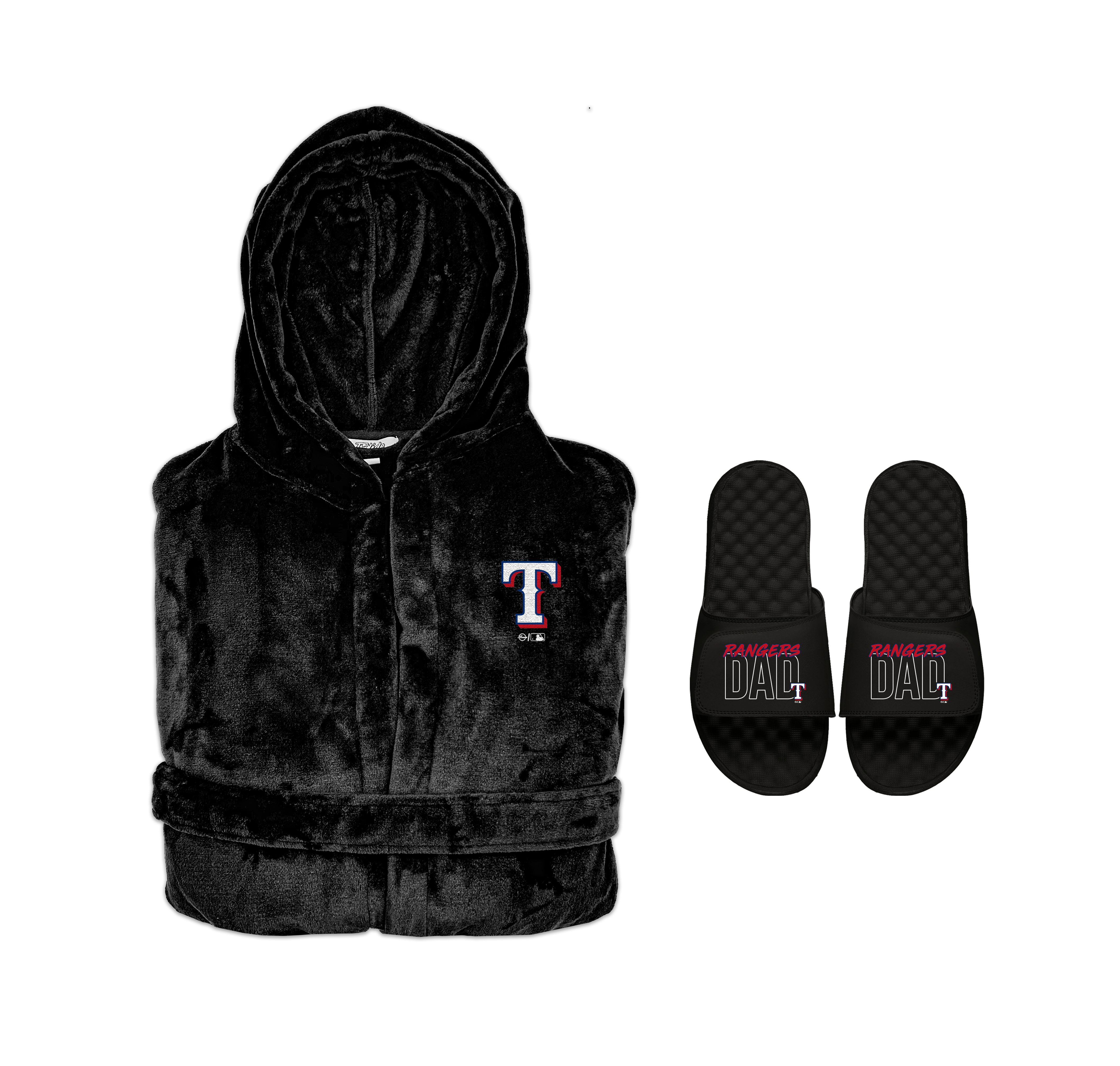 Texas Rangers Dad Robe Bundle 1
