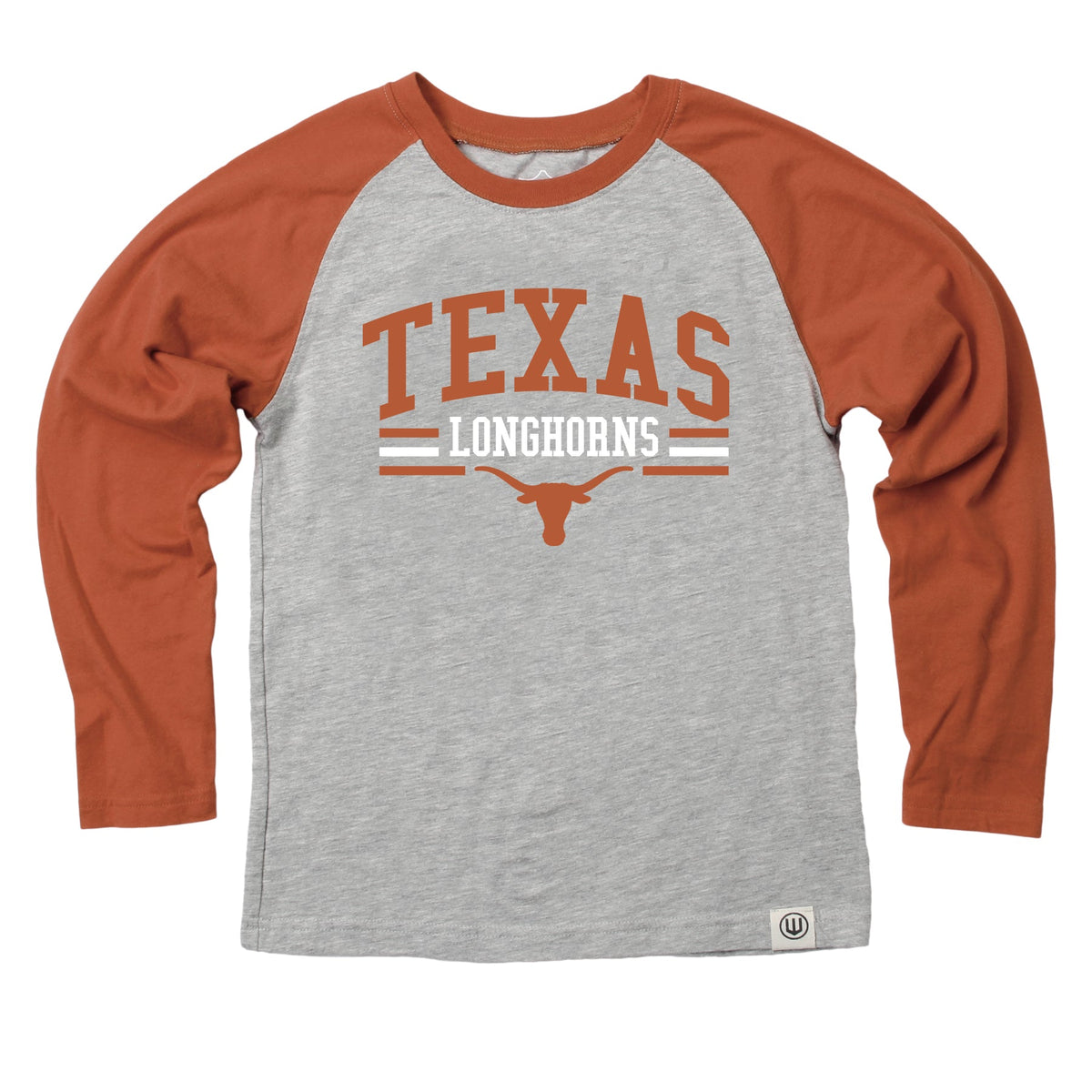 Texas Longhorns NCAA Kids LS Raglan Tee 1